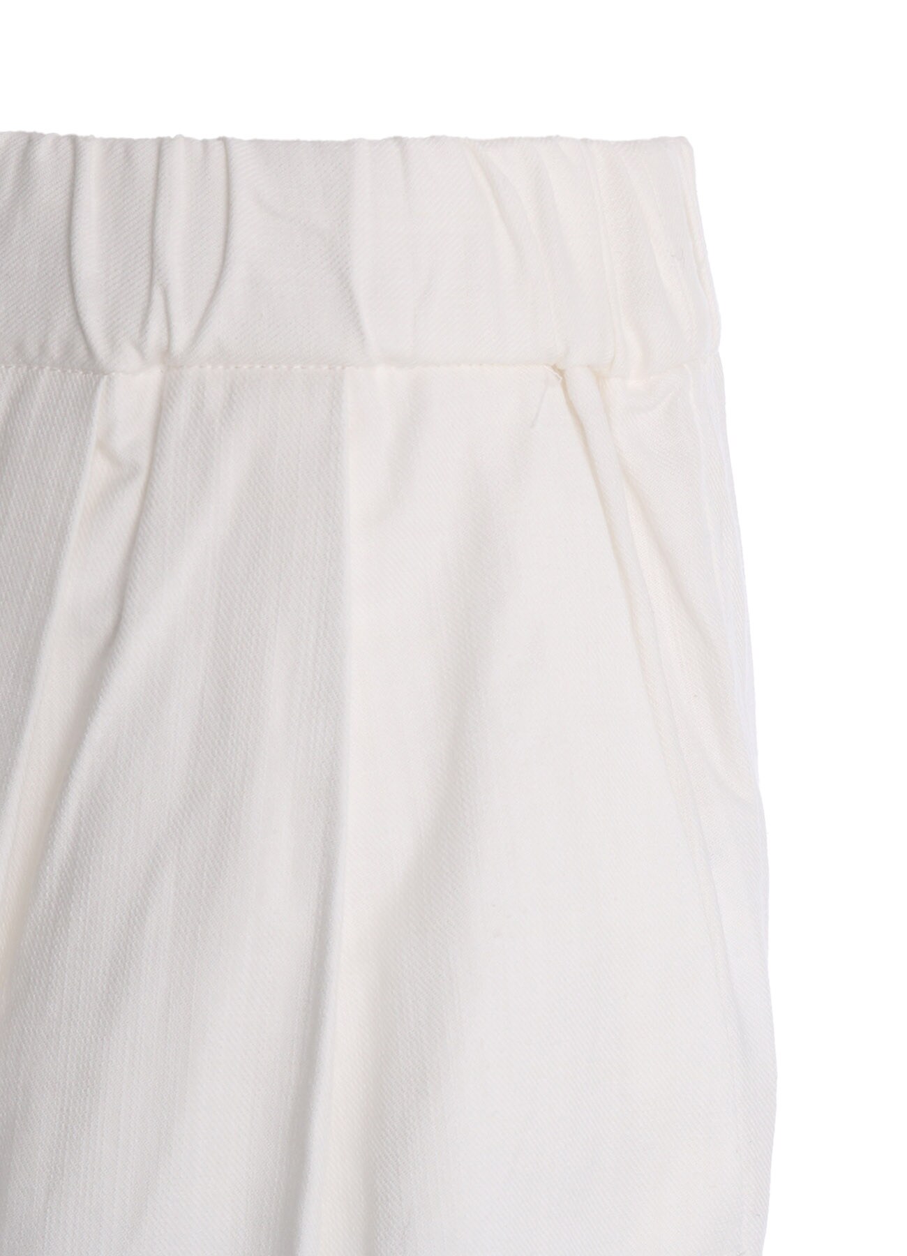 C/L UNEVEN THREAD SERGE TUCK PANTS