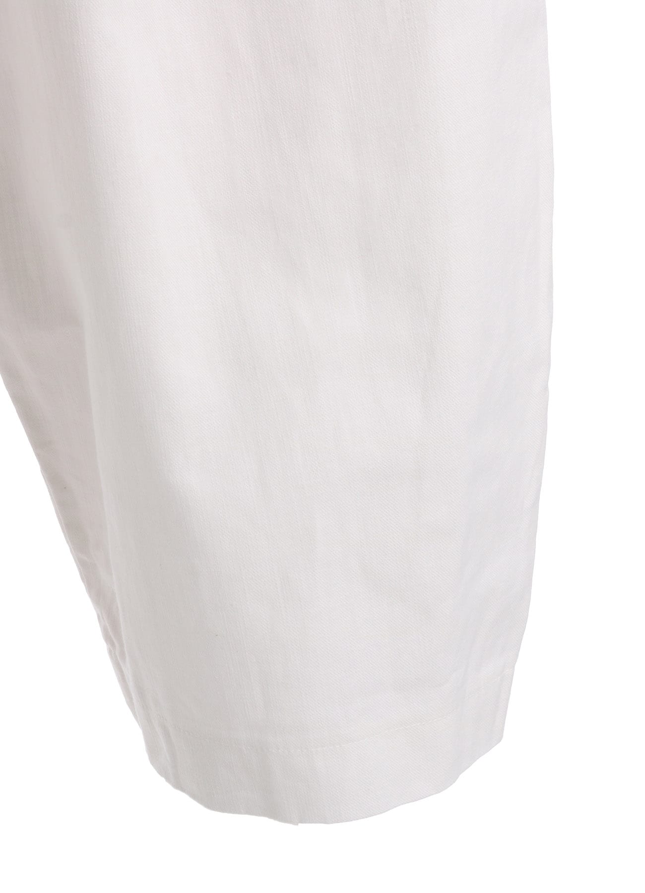 C/L UNEVEN THREAD SERGE TUCK PANTS