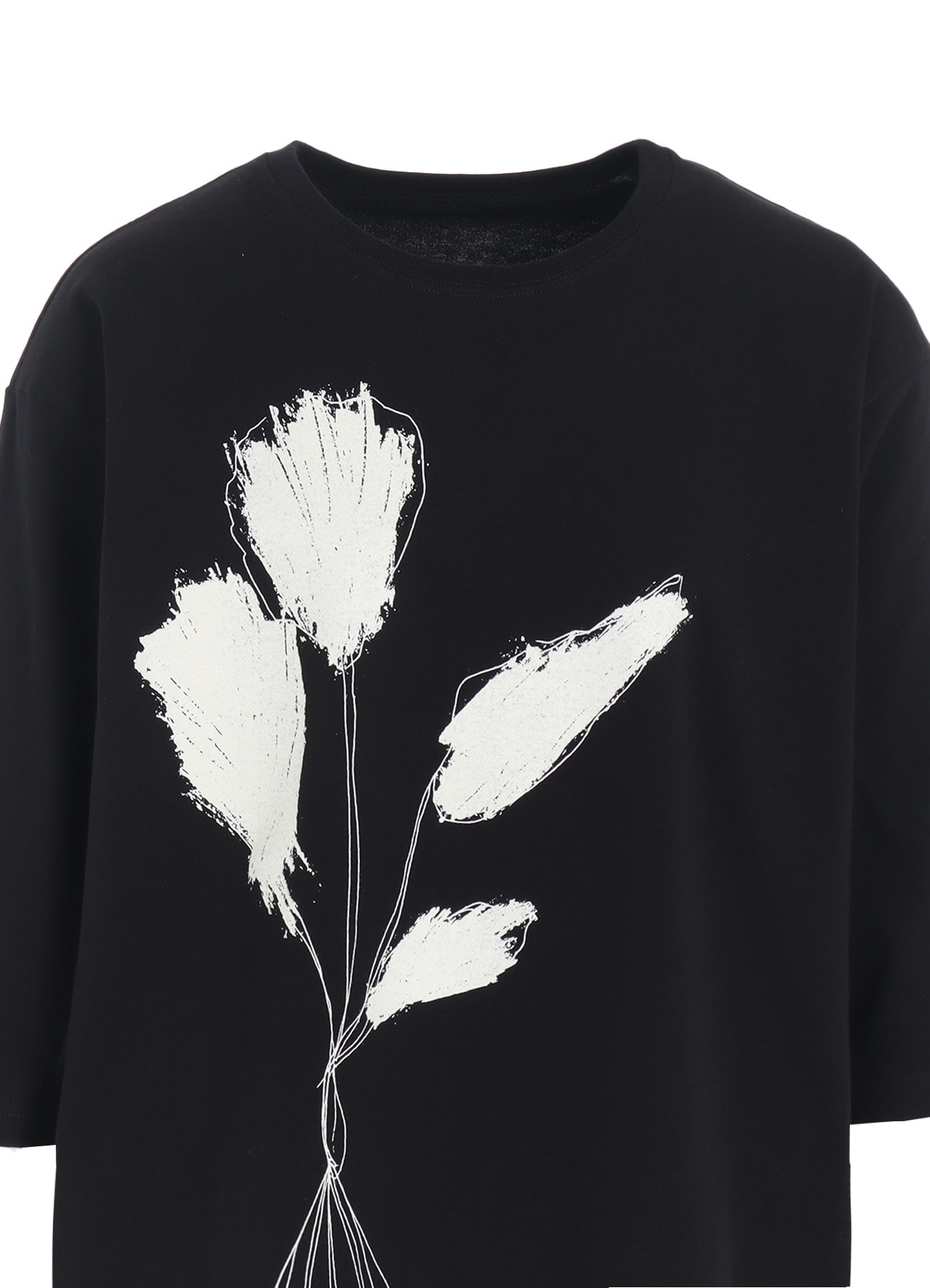 20/1 COMBED JERSEY BOUQUET PRINT 3/4 SLEEVE SHIRT