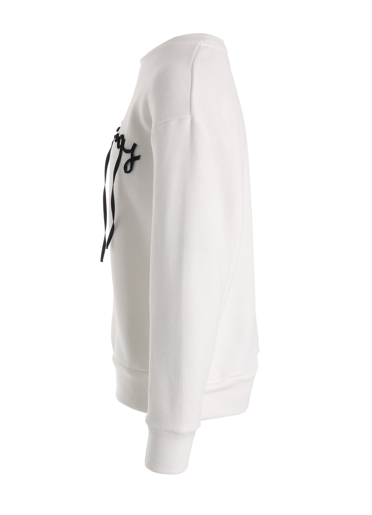 COTTON CELLULOSE FLEECE TAPE EMBROIDERY PULLOVER