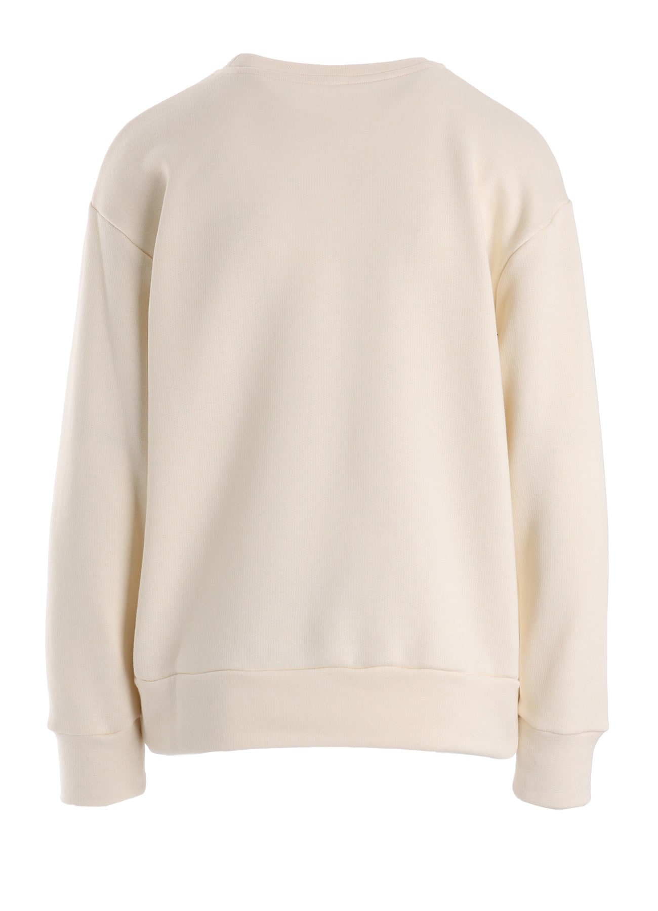 COTTON CELLULOSE FLEECE TAPE EMBROIDERY PULLOVER