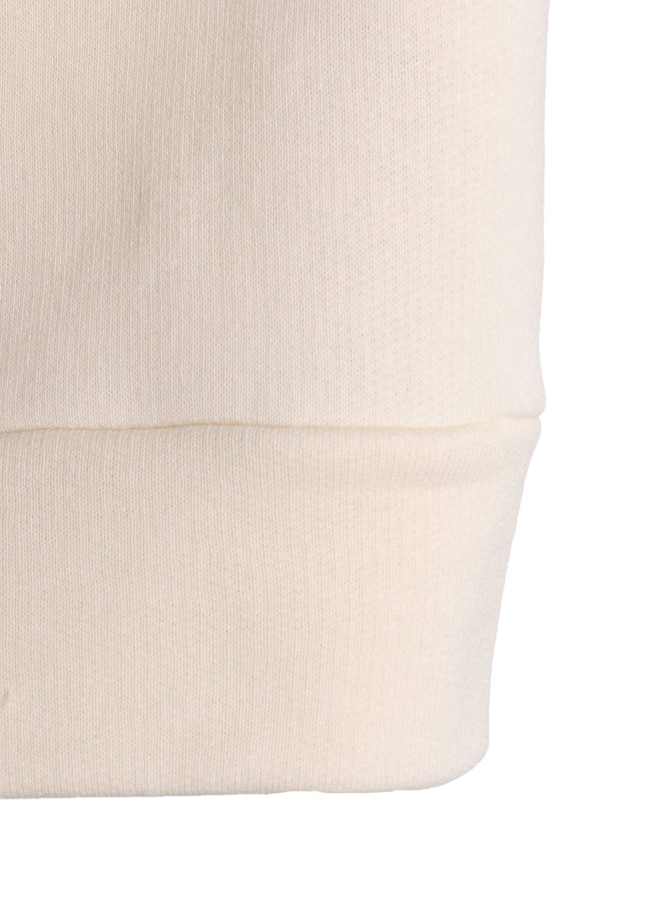 COTTON CELLULOSE FLEECE TAPE EMBROIDERY PULLOVER