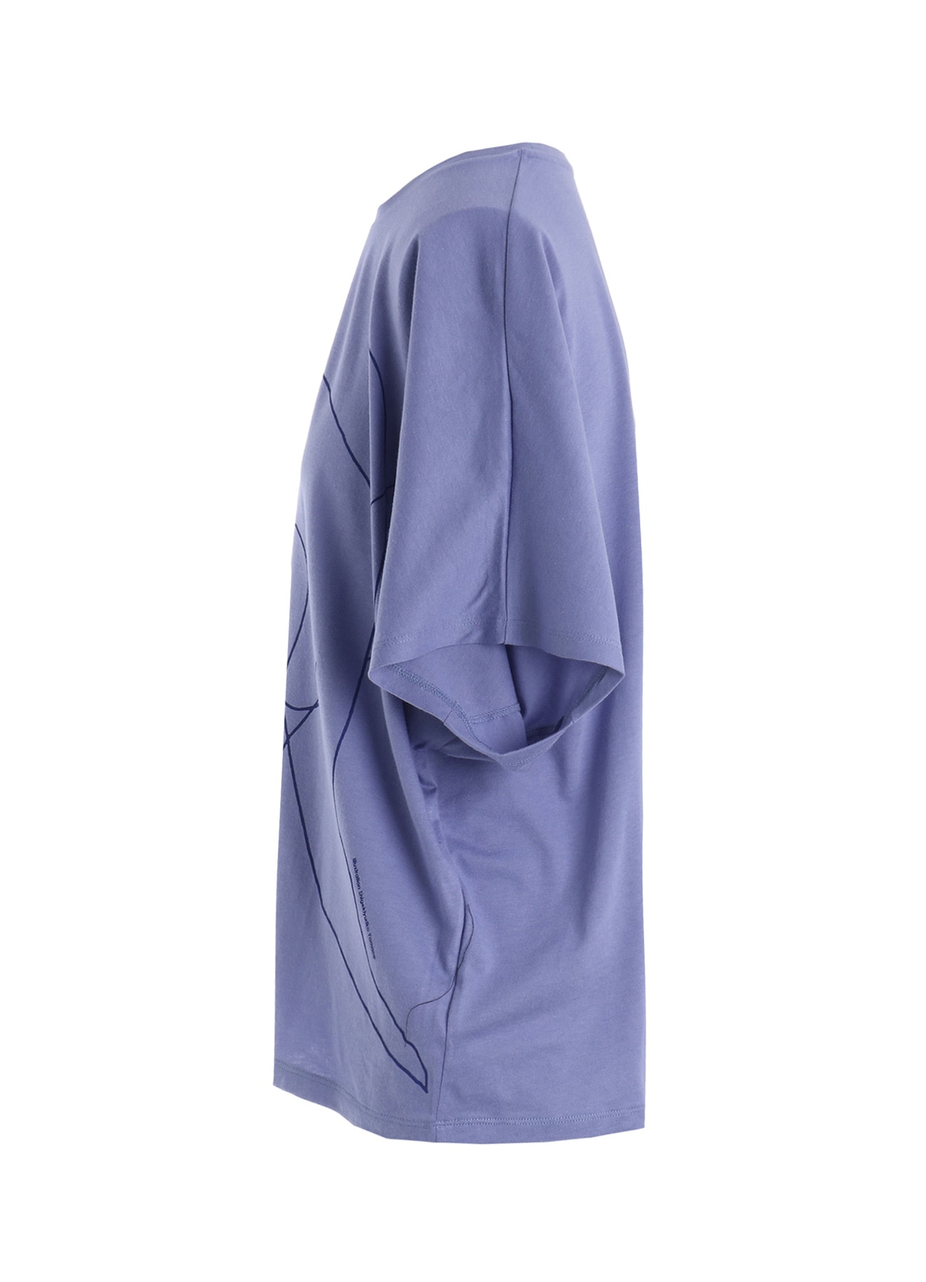 COTTON RAYON JERSEY DRAWING PRINT SHIRT