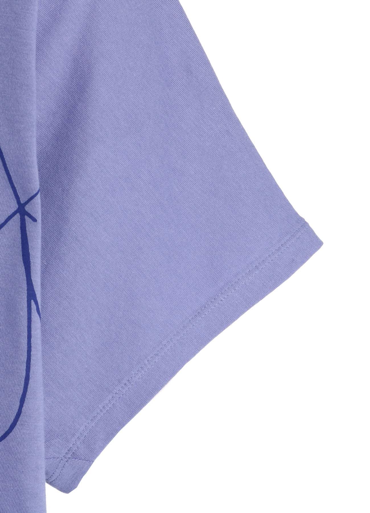 COTTON RAYON JERSEY DRAWING PRINT SHIRT