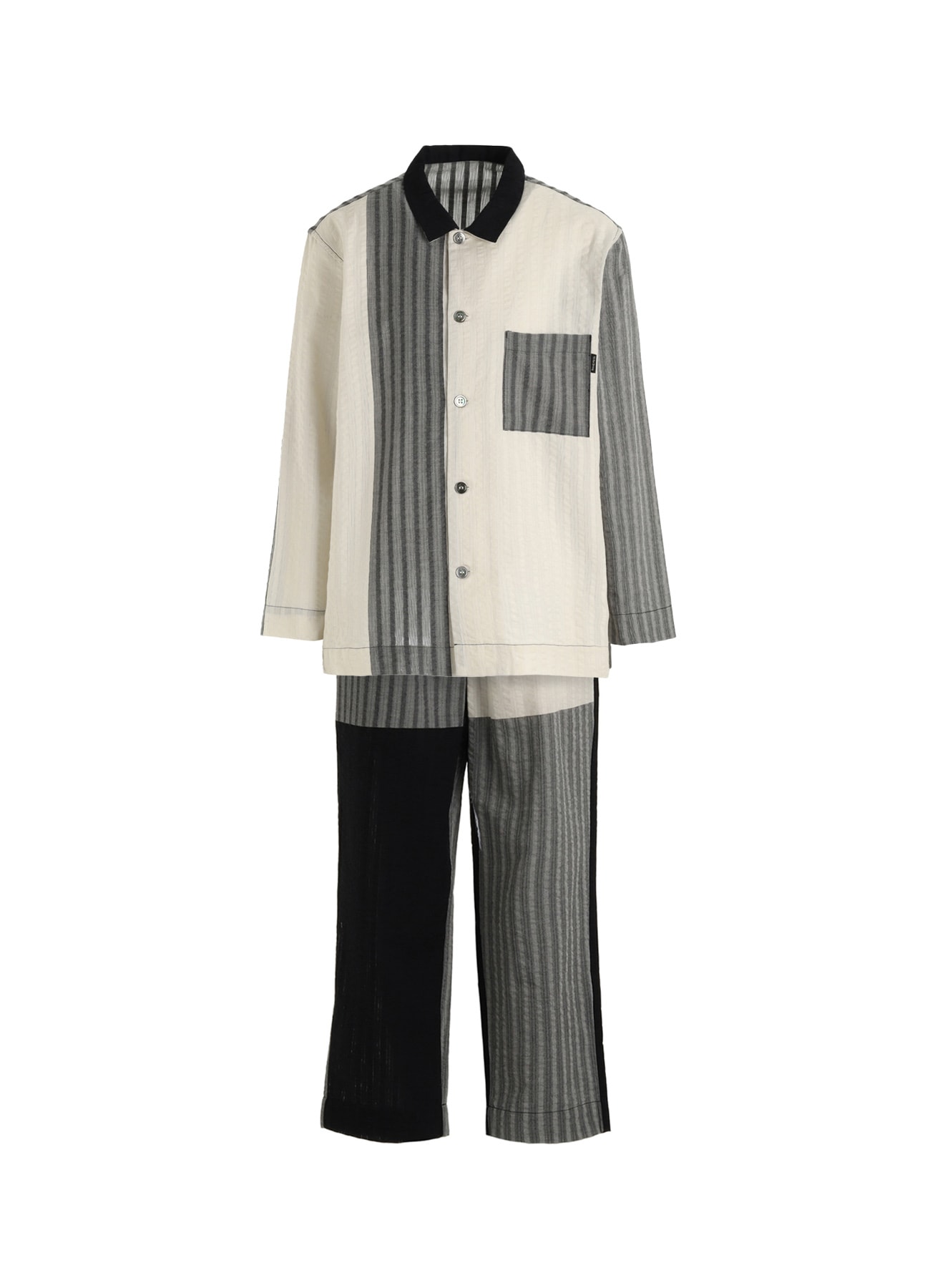 COTTON SEERSUCKER PAJAMAS (L)