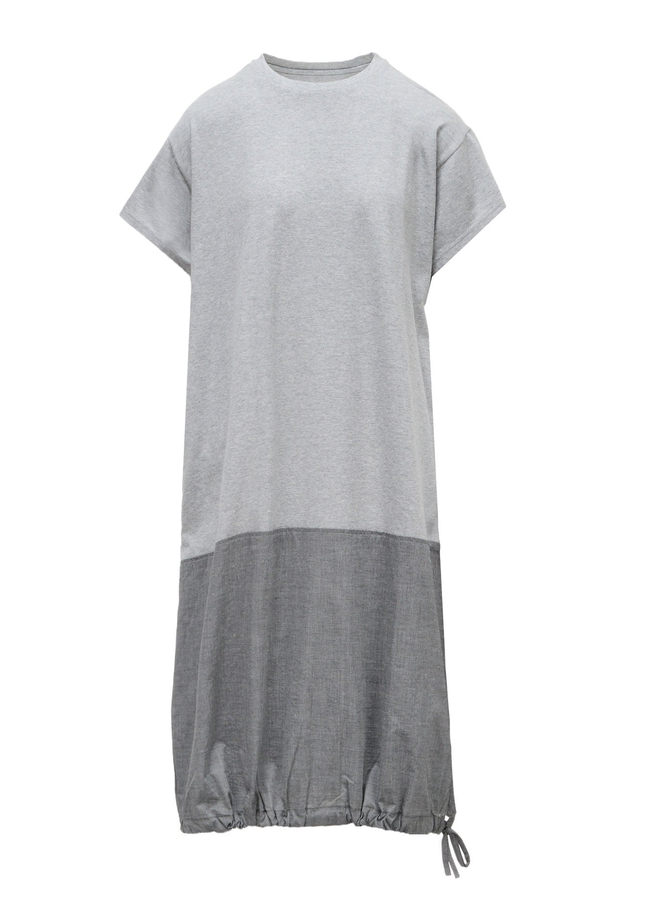 COTTON BROAD JERSEY SWITCHING SHORT SLEEVE ONE PIECE
