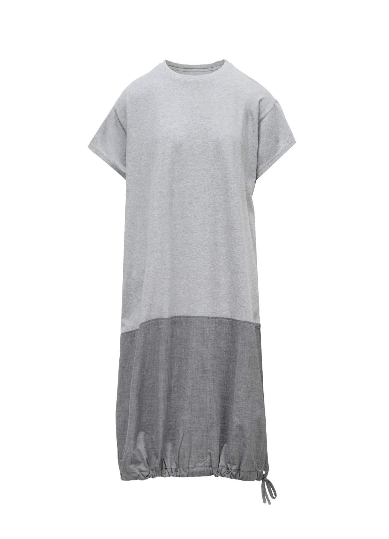 COTTON BROAD JERSEY SWITCHING SHORT SLEEVE ONE PIECE