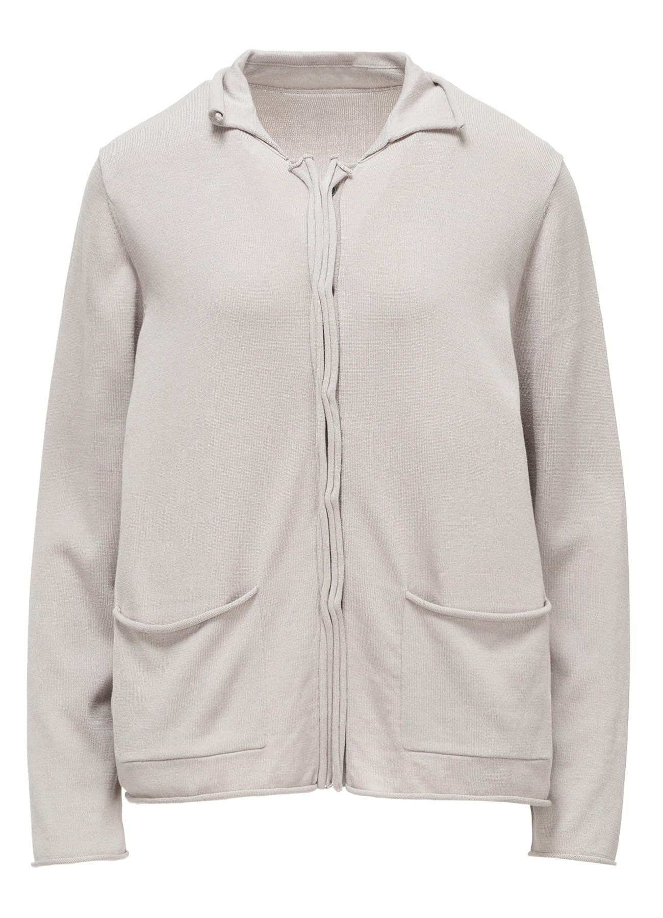 COTTON CELLULOSE KNIT CARDIGAN