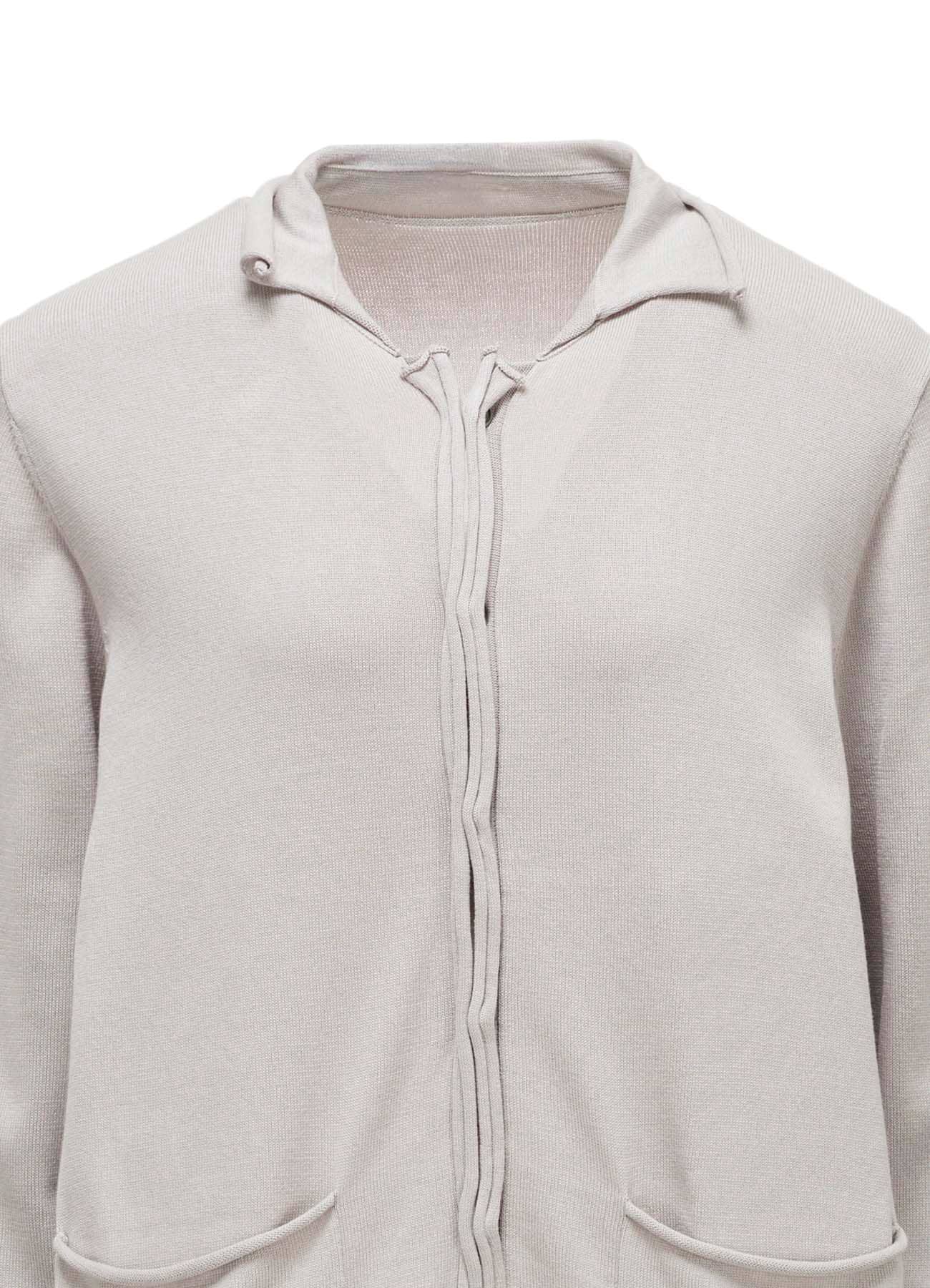 COTTON CELLULOSE KNIT CARDIGAN