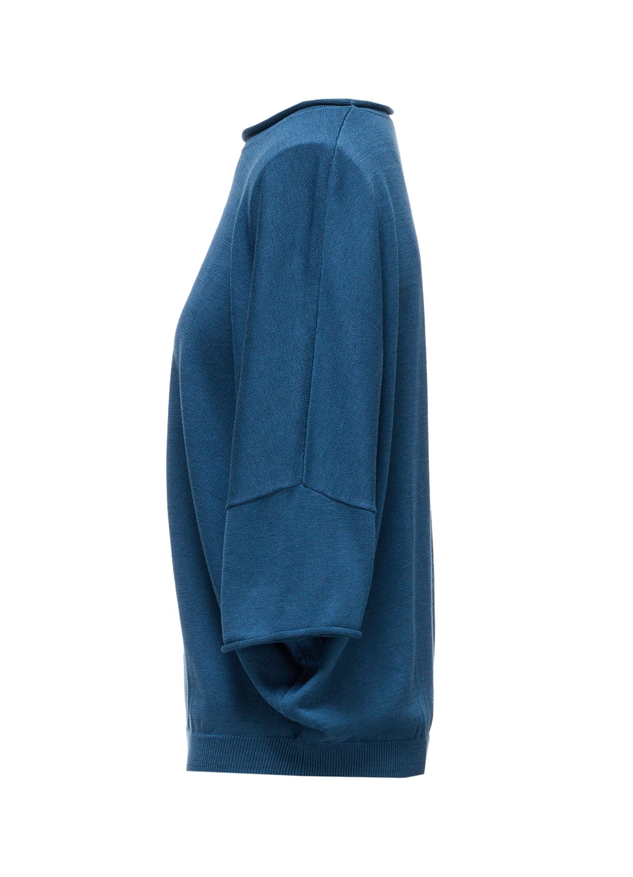 COTTON CELLULOSE KNIT PULLOVER