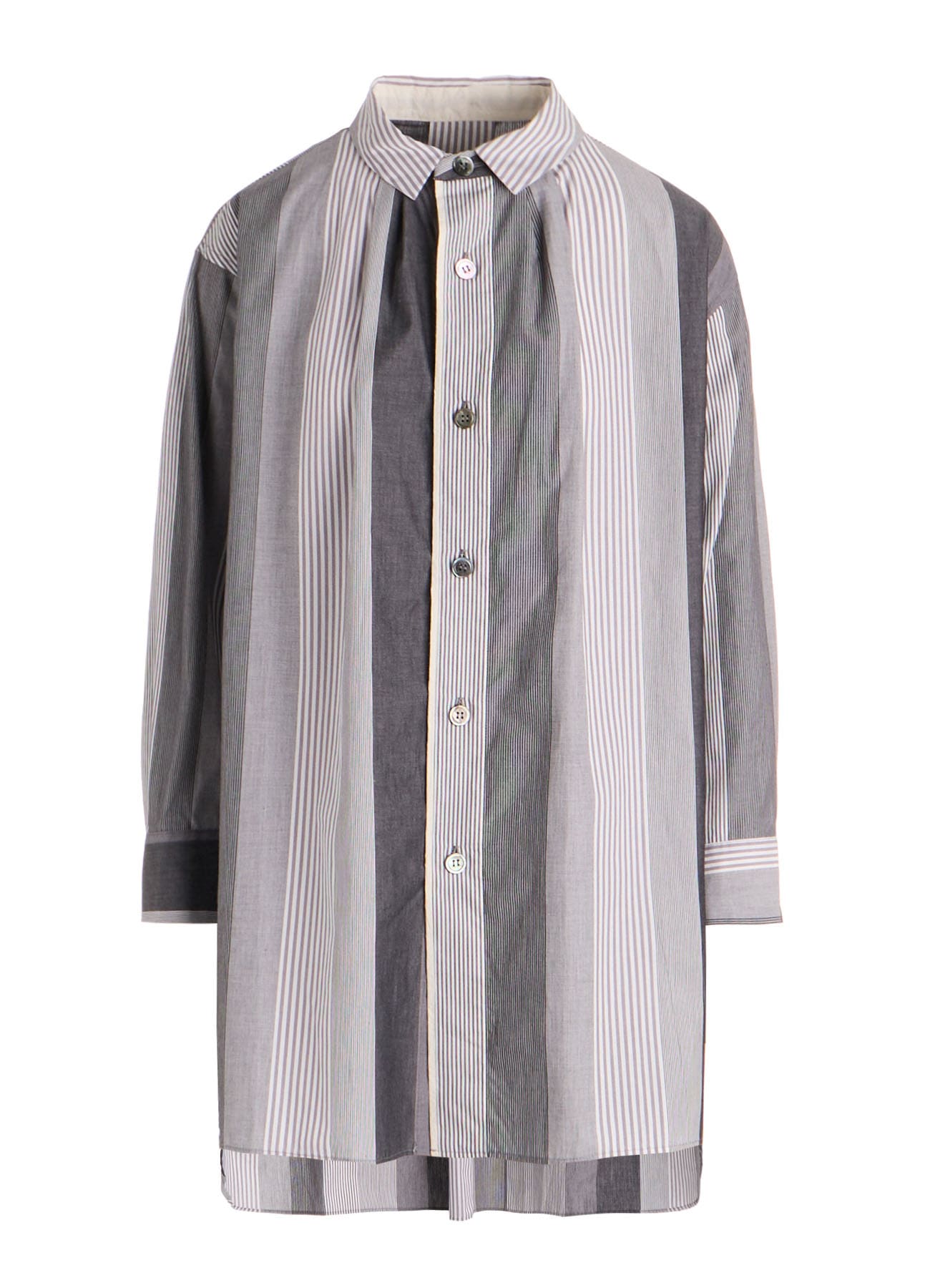 STRIPE SWITCHING SHIRT