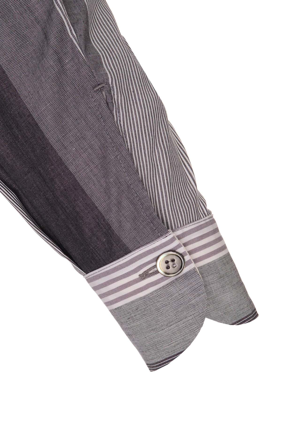 STRIPE SWITCHING SHIRT