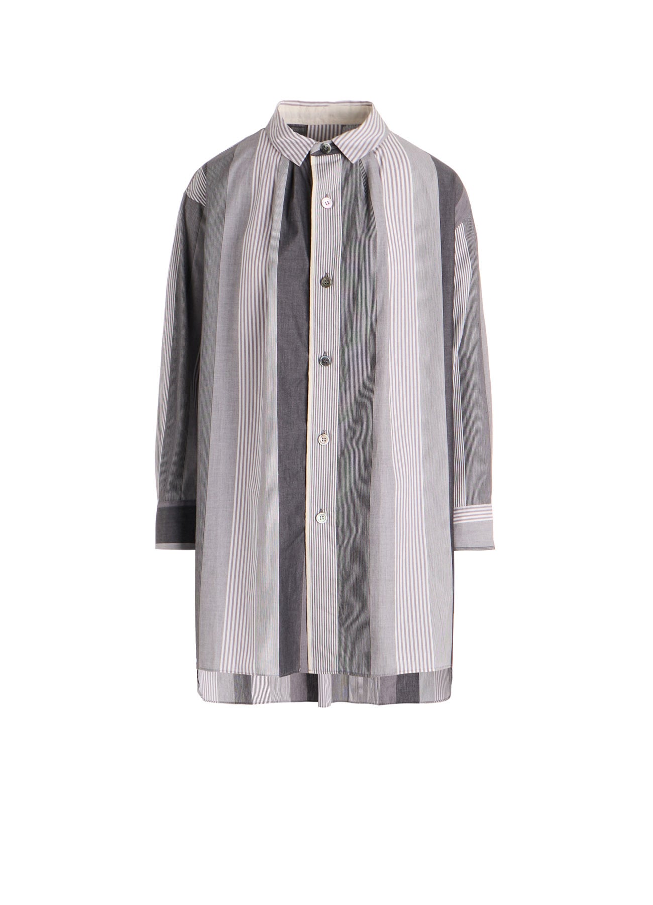 STRIPE SWITCHING SHIRT