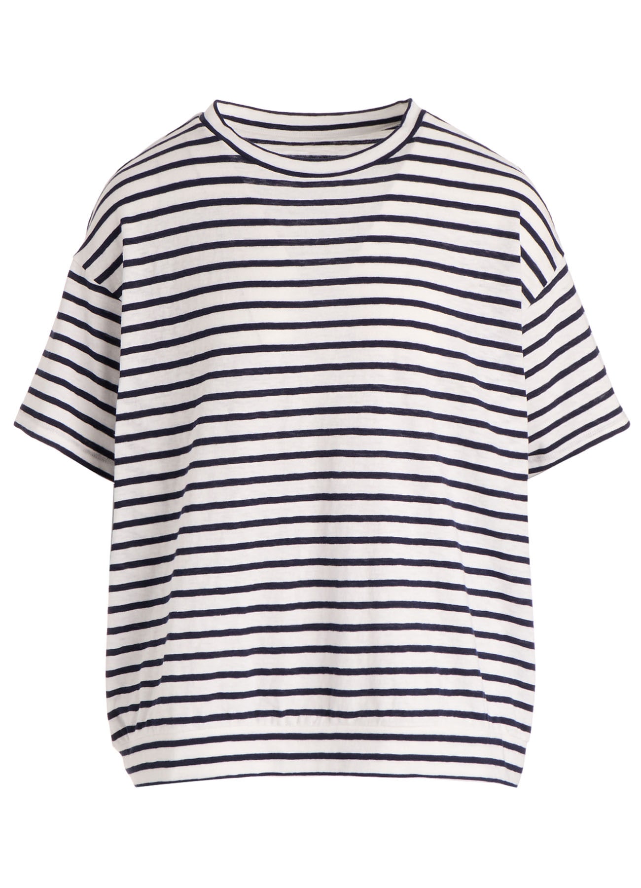 SOFT COTTON JERSEY BORDER SHORT SLEEVE SHIRT