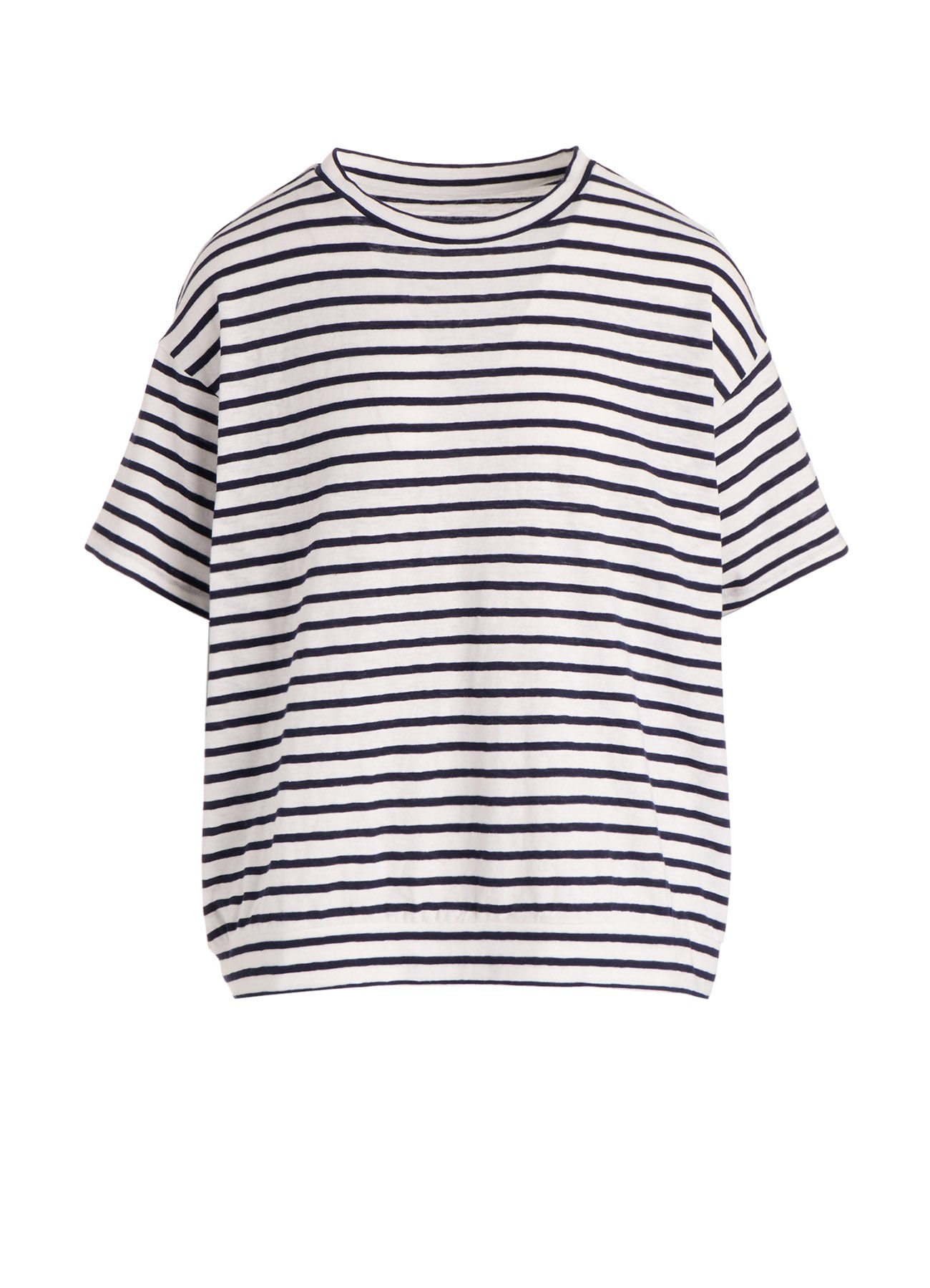 SOFT COTTON JERSEY BORDER SHORT SLEEVE SHIRT