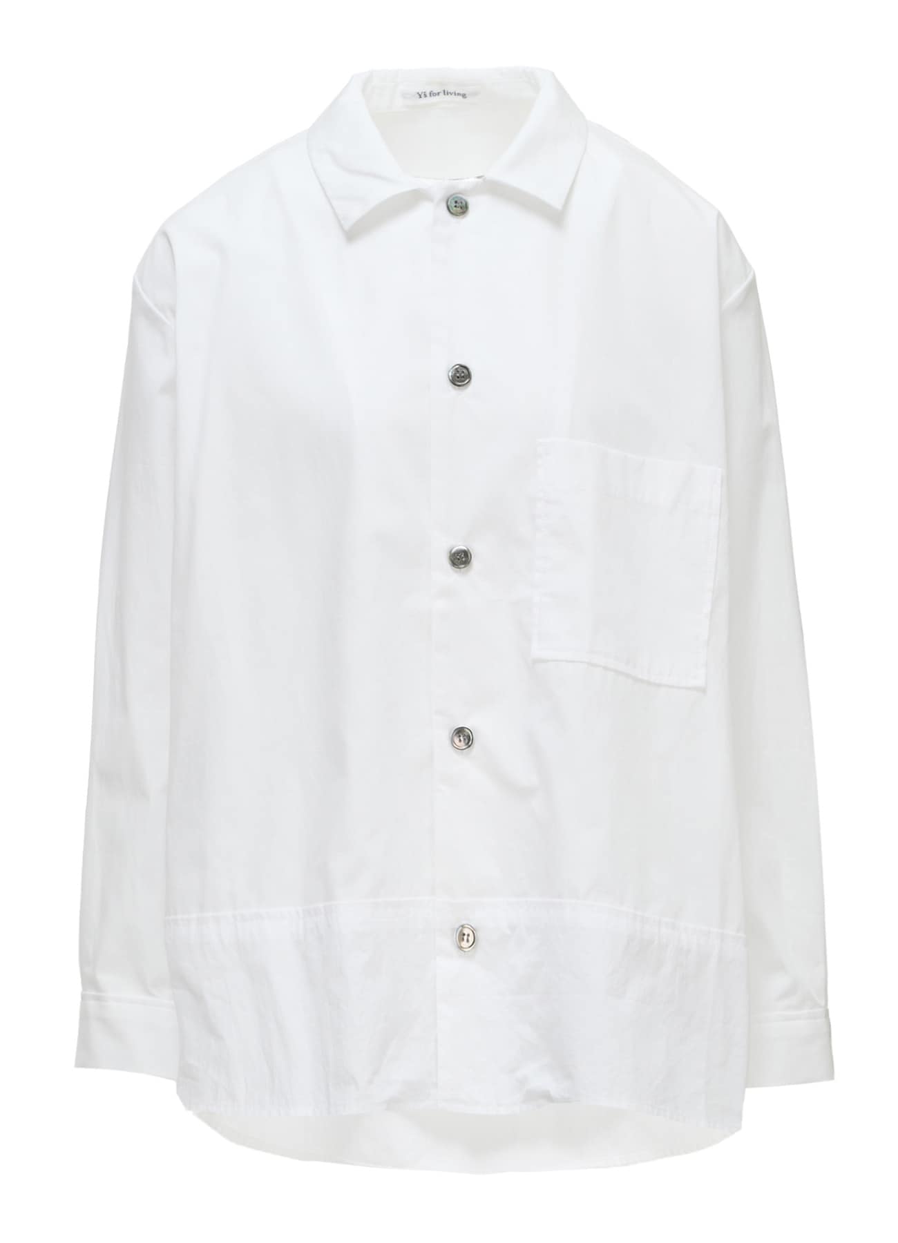 COTTON BROAD TYPEWRITER SWITCHING SHIRT