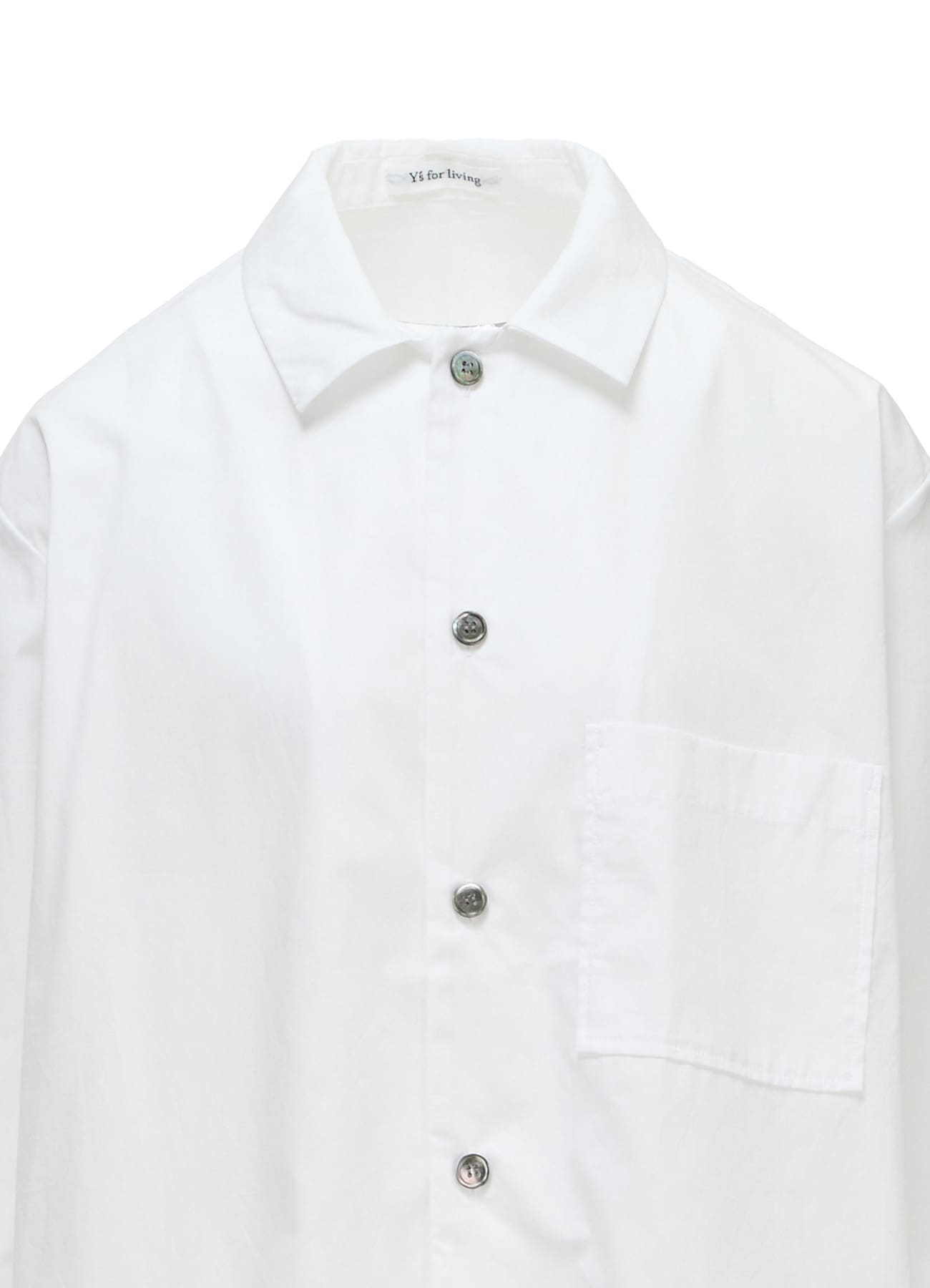 COTTON BROAD TYPEWRITER SWITCHING SHIRT