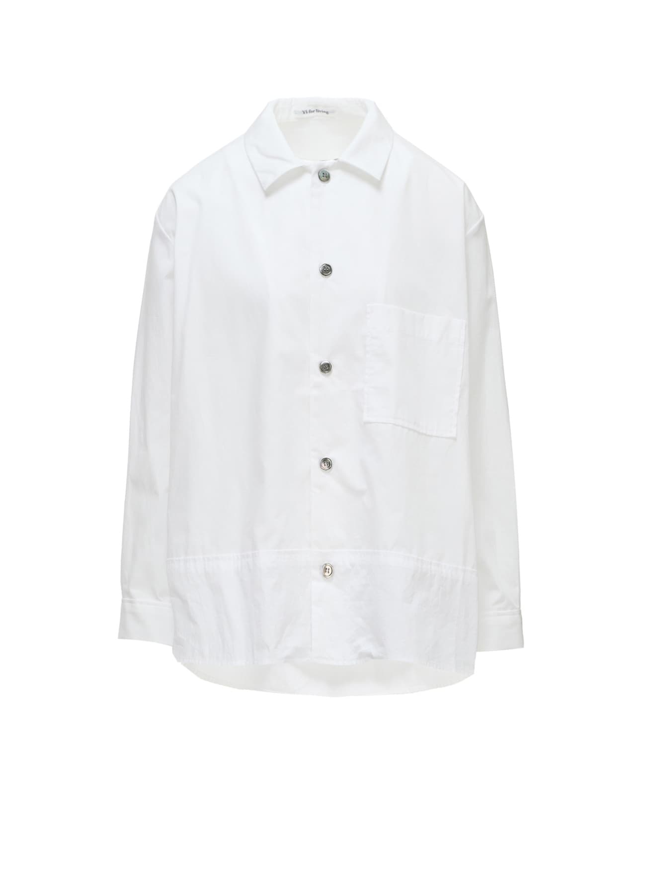COTTON BROAD TYPEWRITER SWITCHING SHIRT