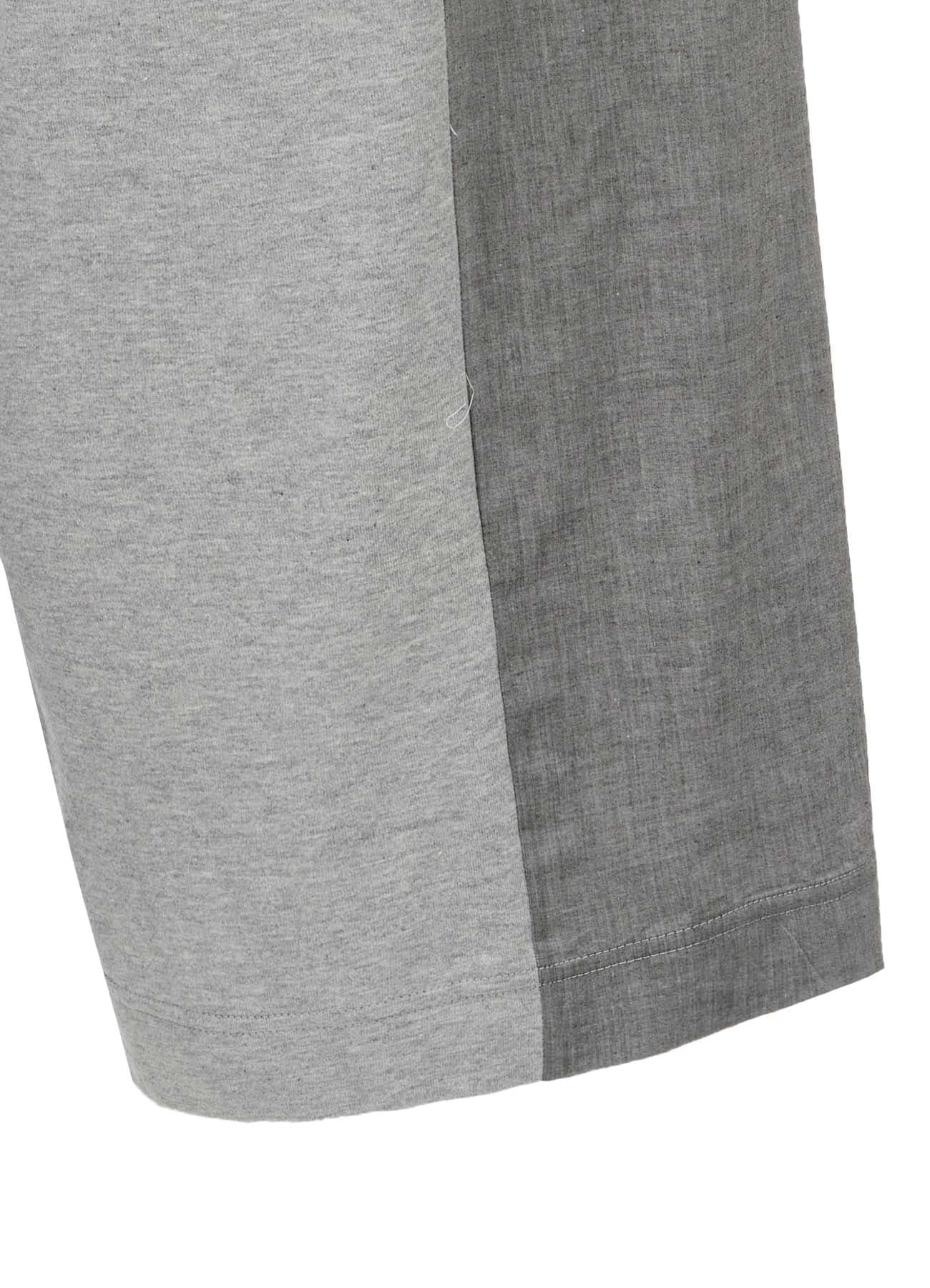 COTTON BROAD JERSEY SWITCHING PANTS