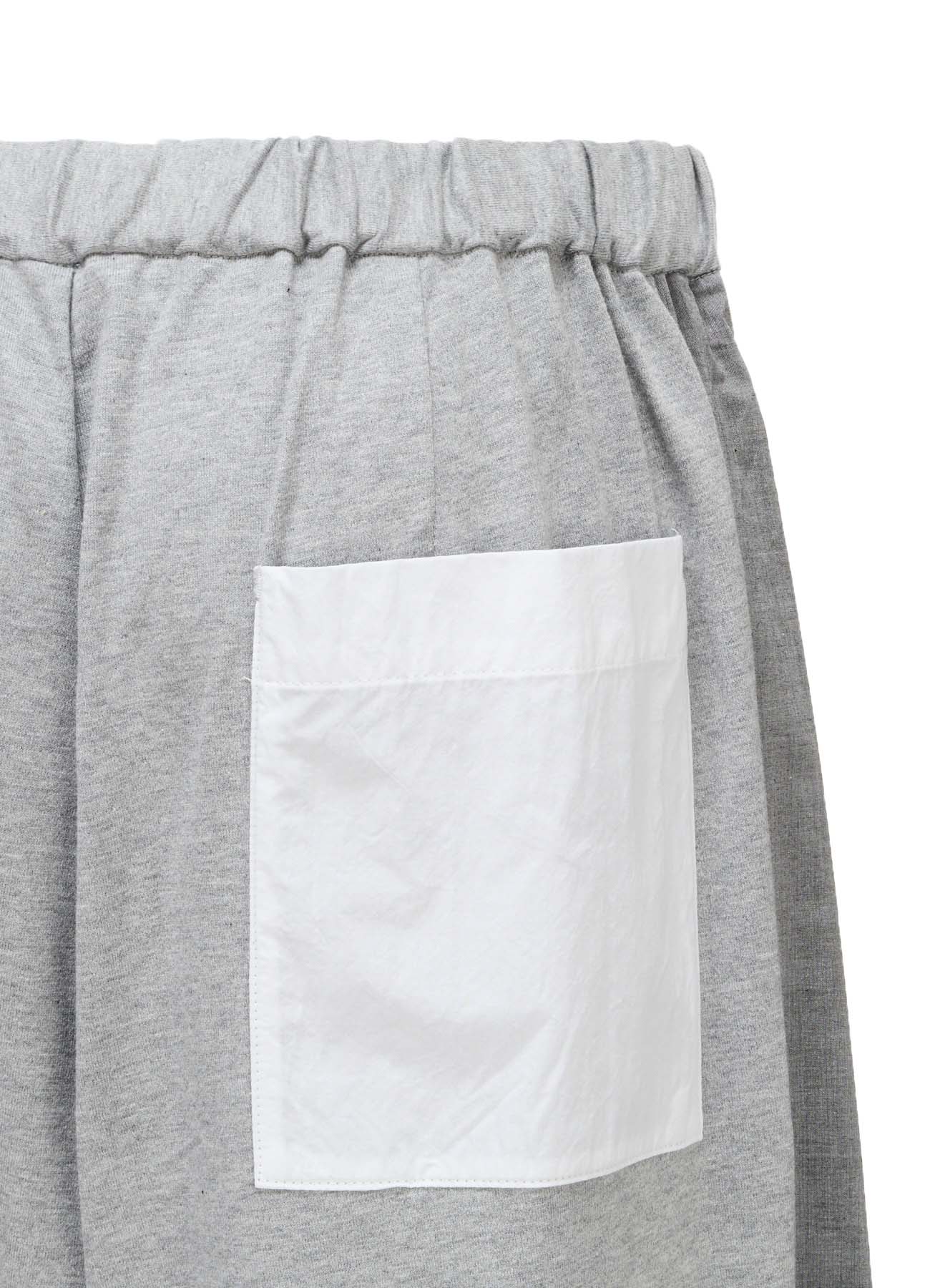 COTTON BROAD JERSEY SWITCHING PANTS