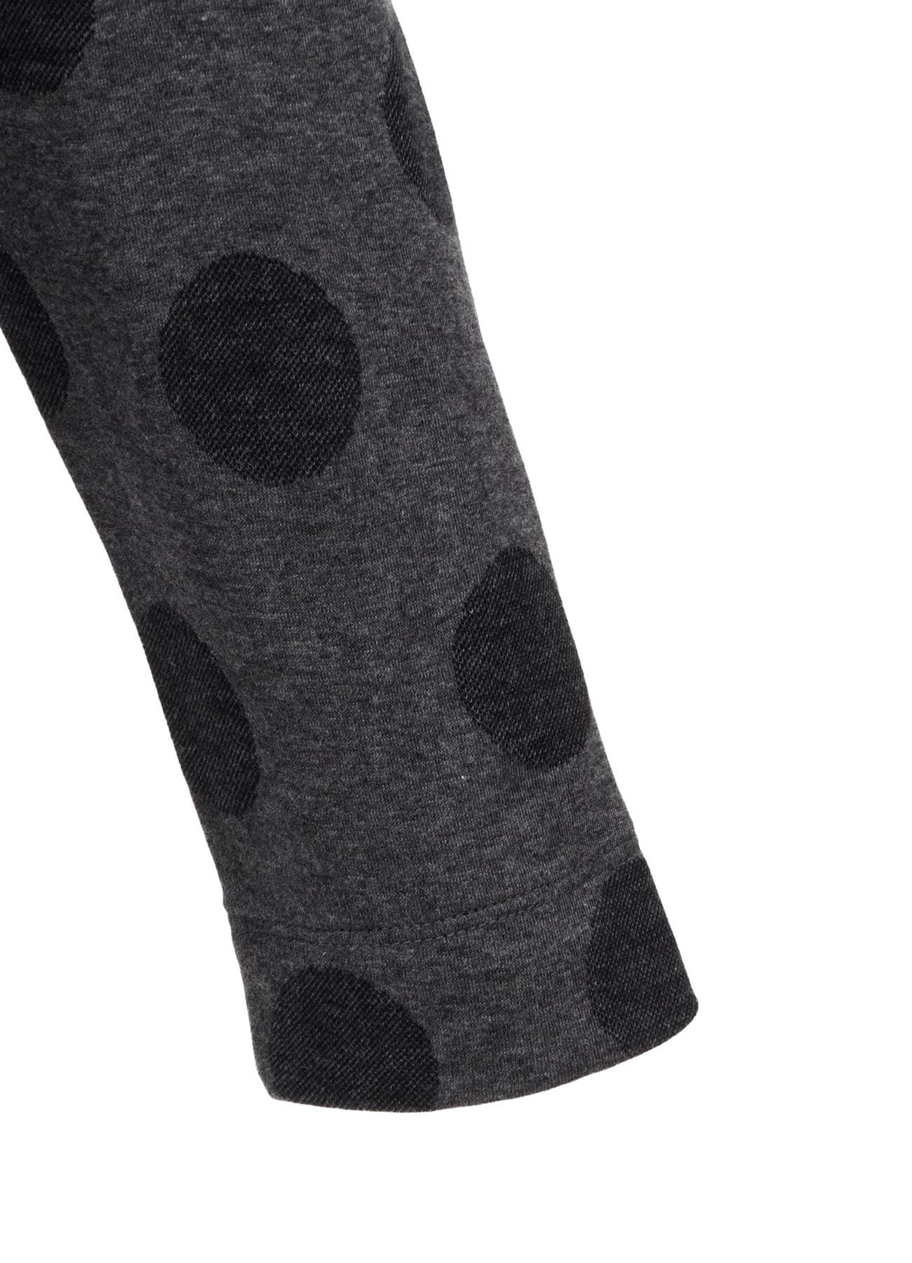 40/30 DUAL-LAYER DOT JACQUARD HOOD CARDIGAN