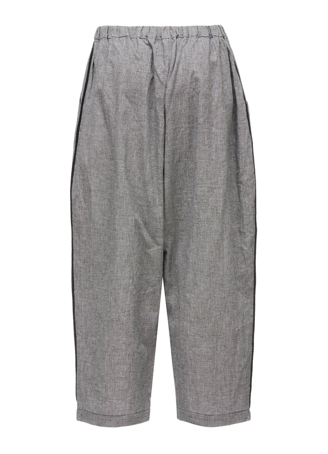 COTTON LINEN WASHER CURVED PANTS