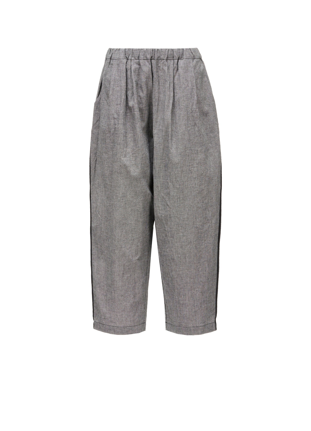 COTTON LINEN WASHER CURVED PANTS