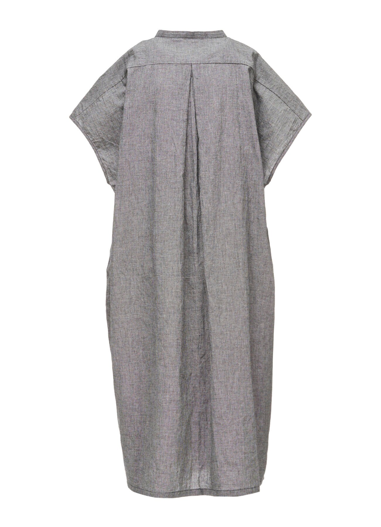COTTON LINEN WASHER SLIT NECK ONE PIECE