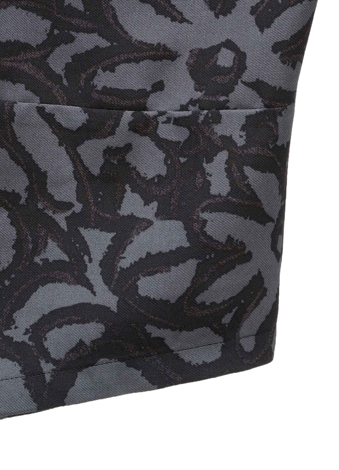 POLYESTER VIELLA FLOWER PRINT ASYMMETRIC PULLOVER