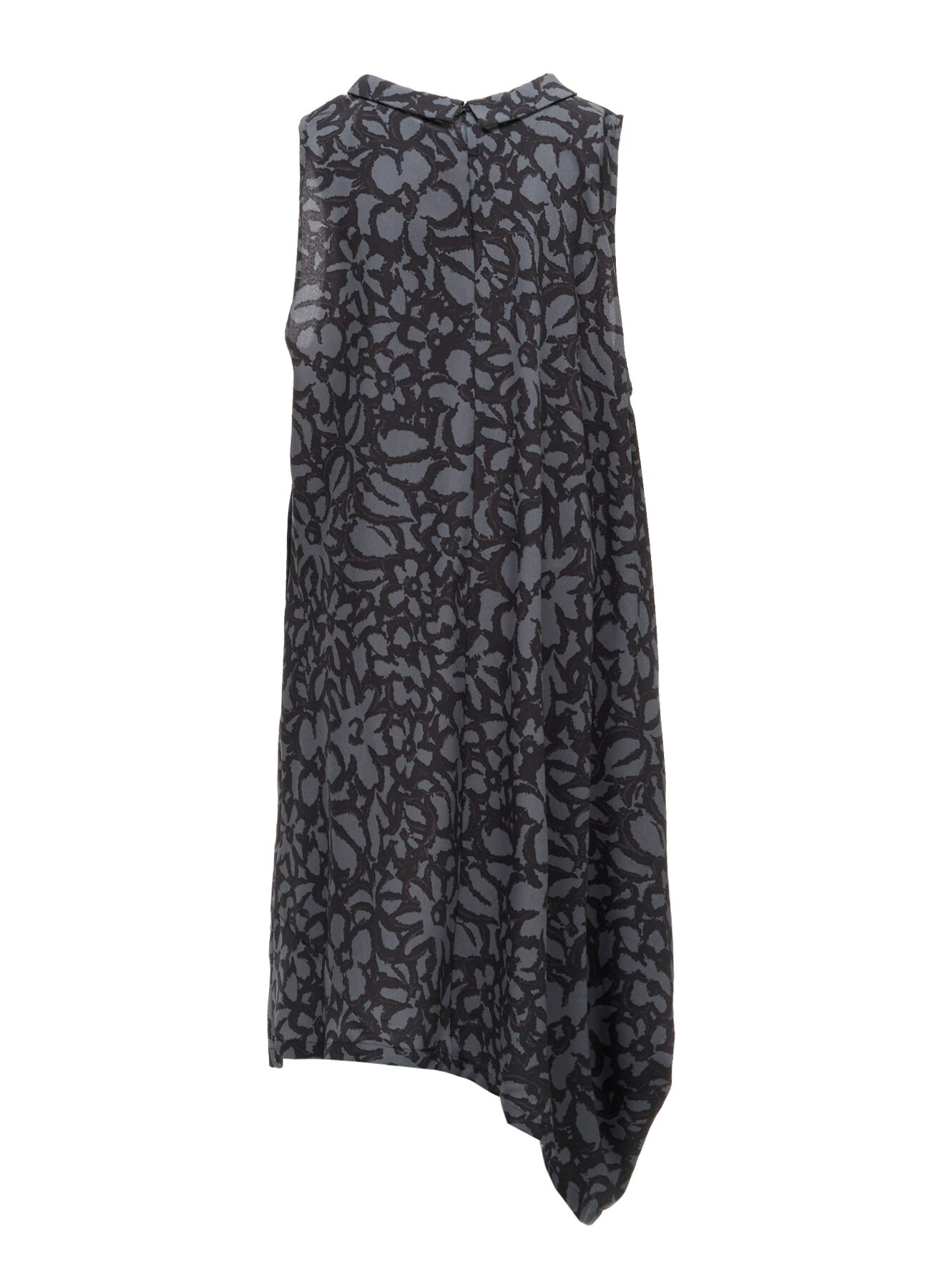 POLYESTER VIELLA FLOWER PRINT ASYMMETRIC HEM JUMPER DRESS