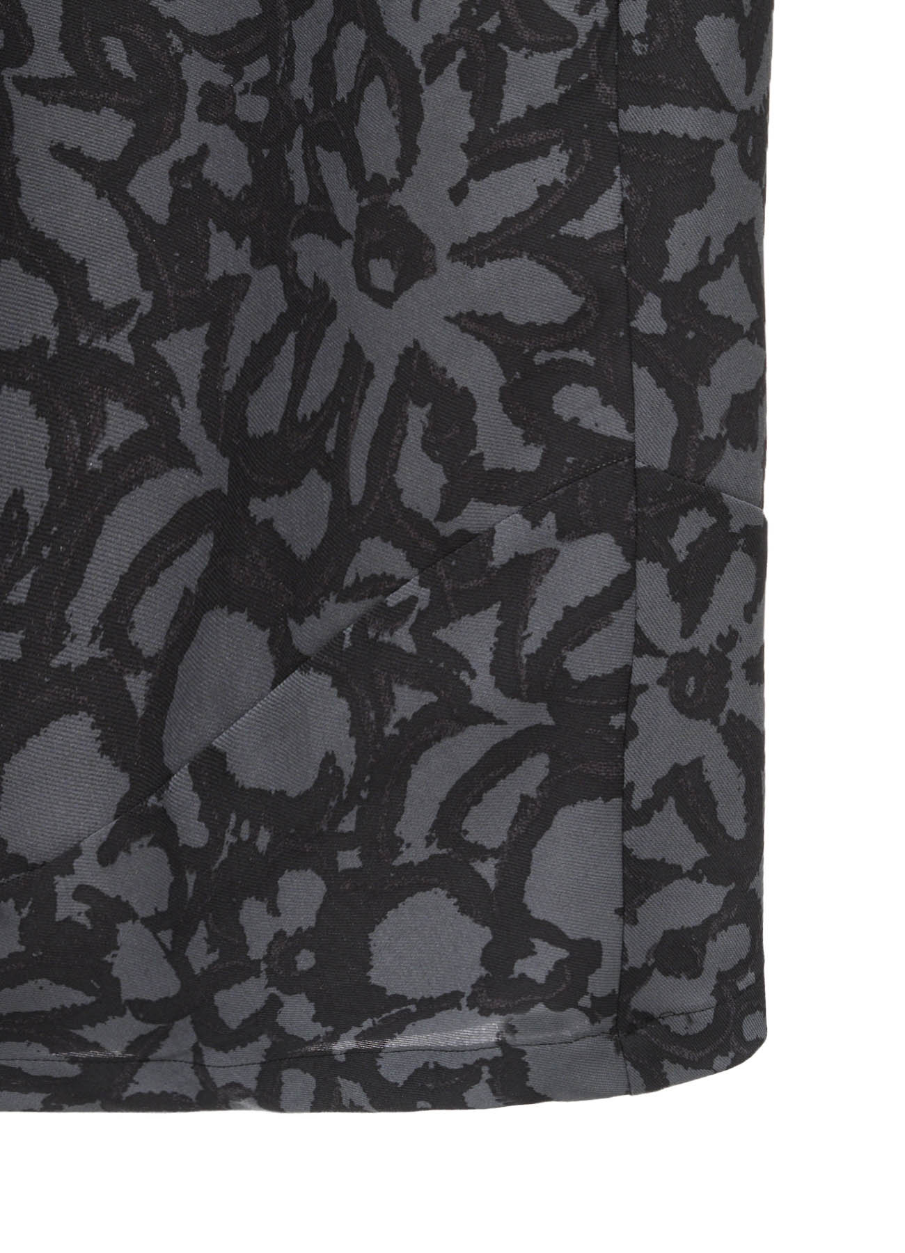POLYESTER VIELLA FLOWER PRINT ASYMMETRIC HEM JUMPER DRESS