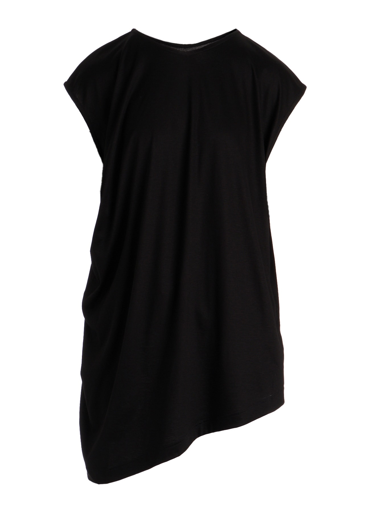 TENCEL COTTON JERSEY ASYMMETRIC HEM VEST