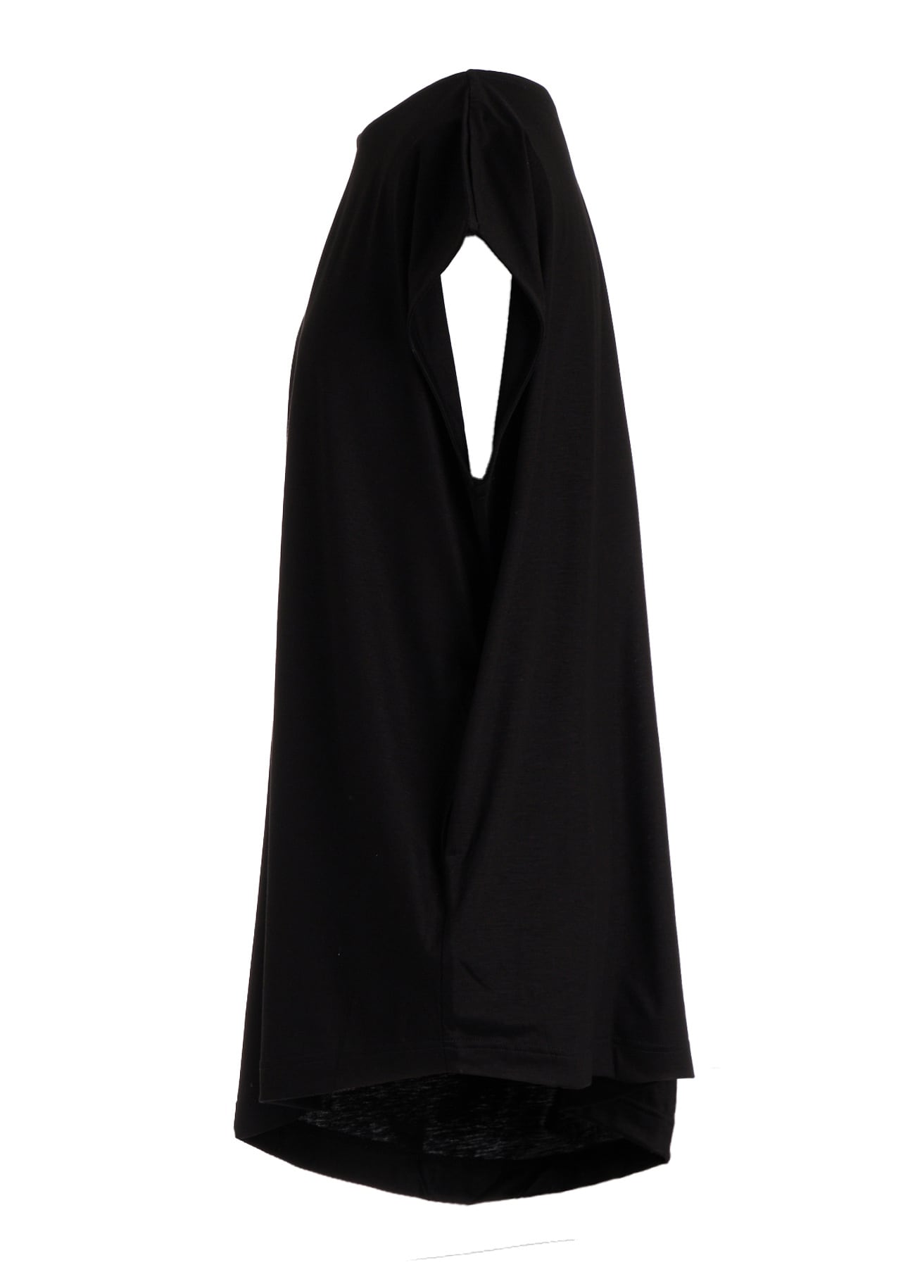 TENCEL COTTON JERSEY ASYMMETRIC HEM VEST