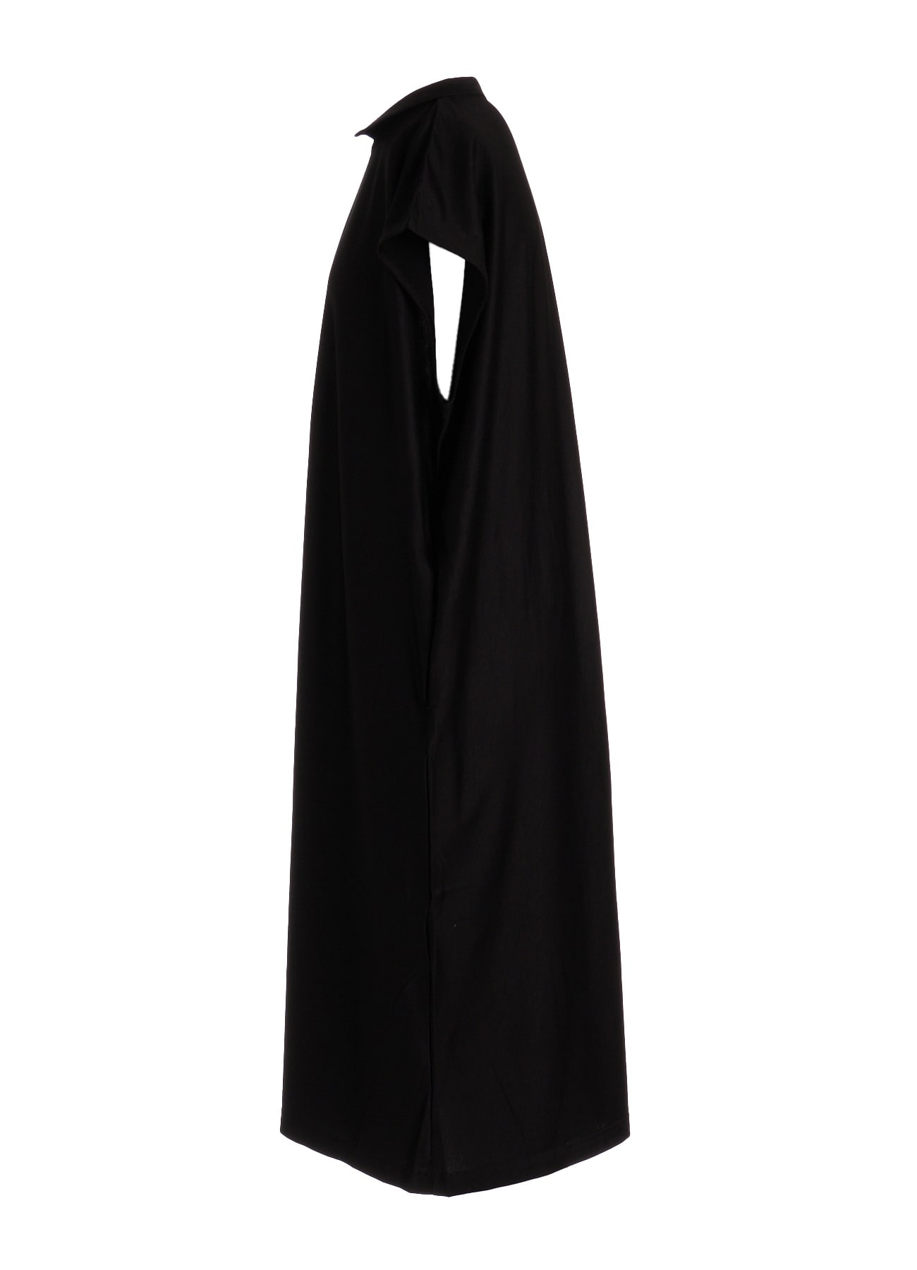 TENCEL COTTON JERSEY ASYMMETRIC HEM JUMPER DRESS