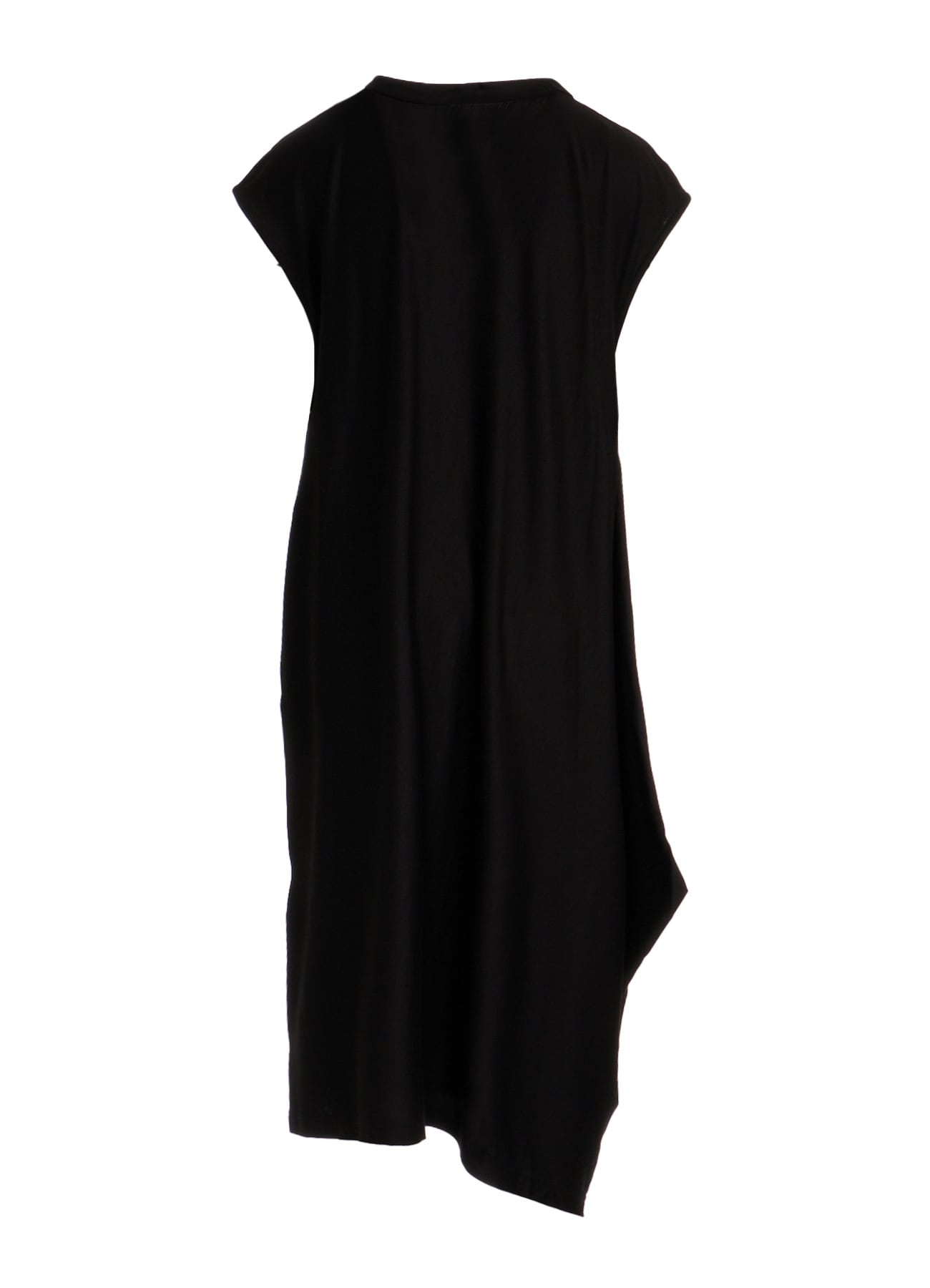TENCEL COTTON JERSEY ASYMMETRIC HEM JUMPER DRESS