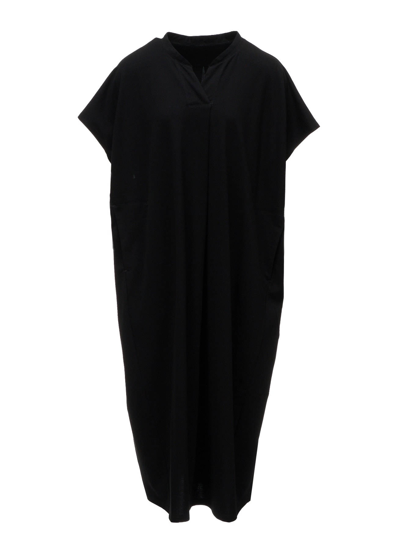LONG STAPLE COTTON JERSEY SLIT NECK ONE PIECE