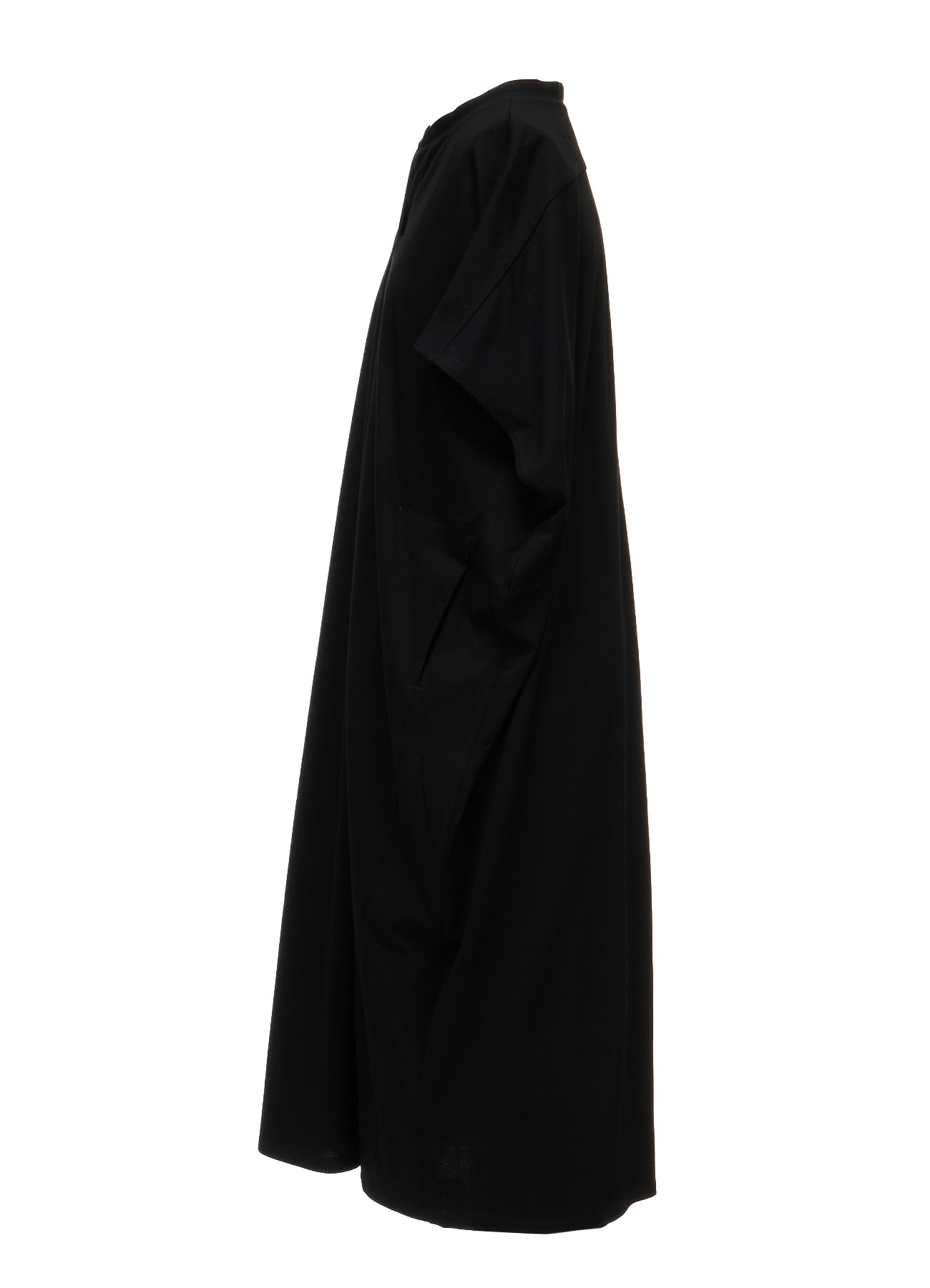 LONG STAPLE COTTON JERSEY SLIT NECK ONE PIECE