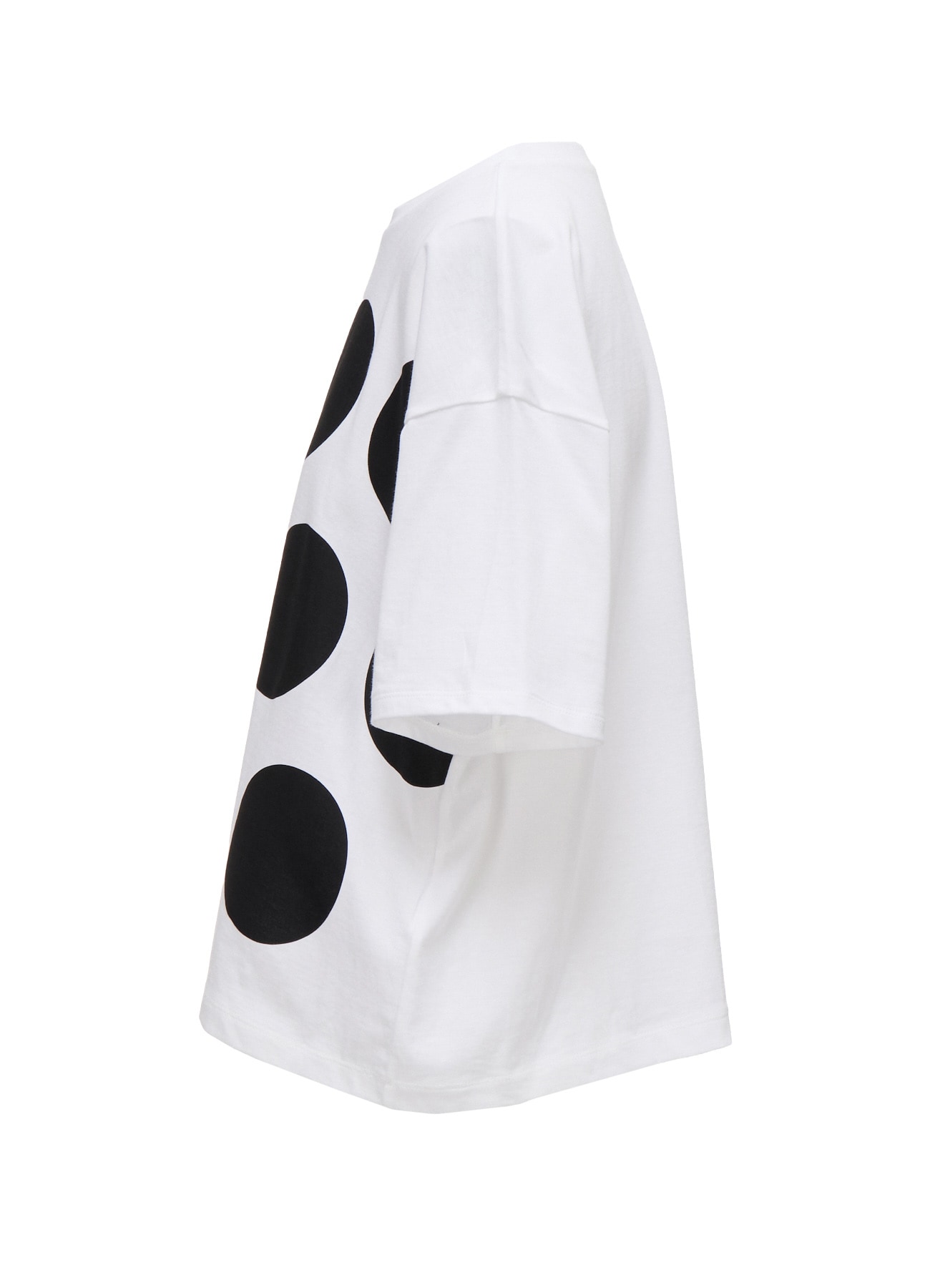 COTTON JERSEY DOT PRINT T-SHIRT