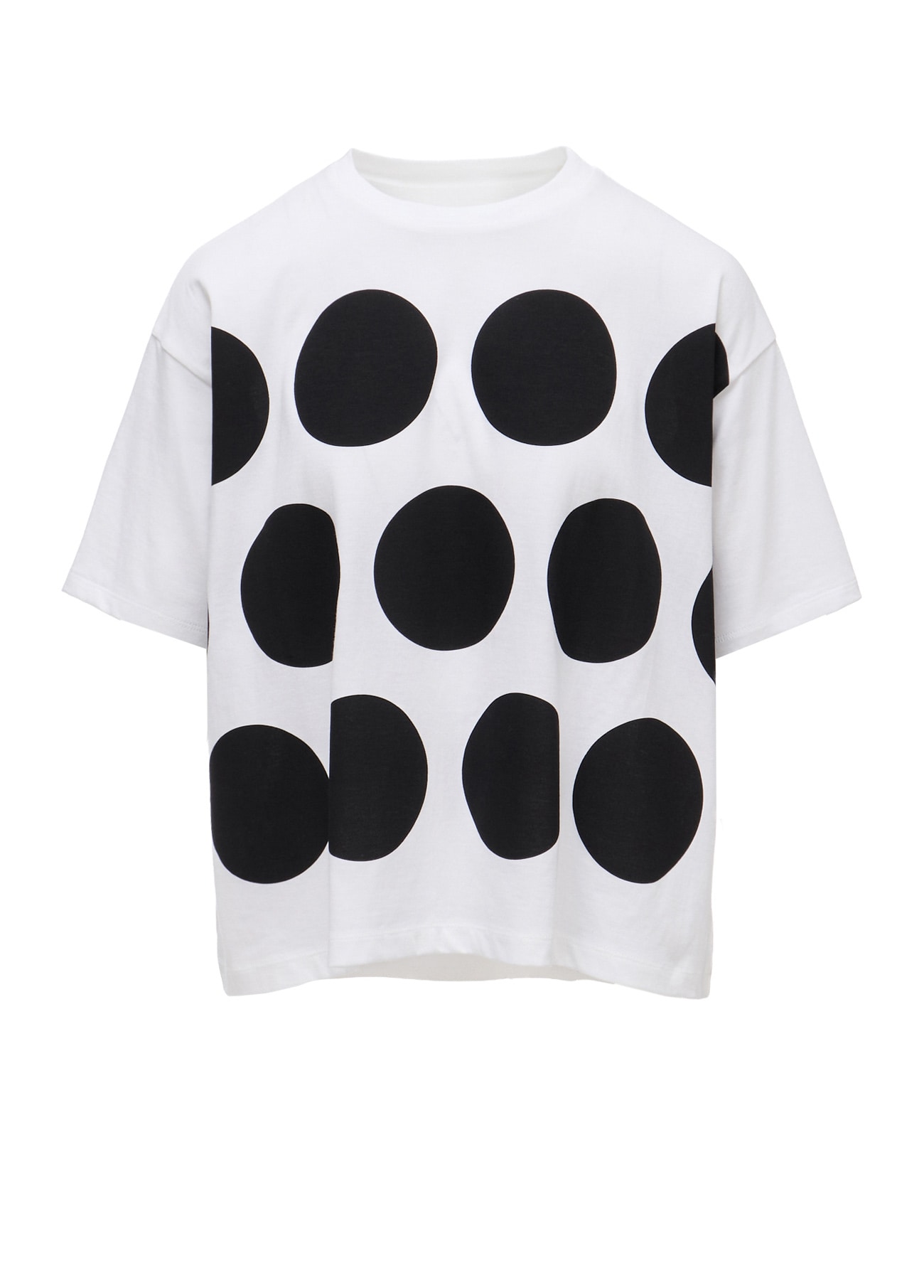 COTTON JERSEY DOT PRINT T-SHIRT