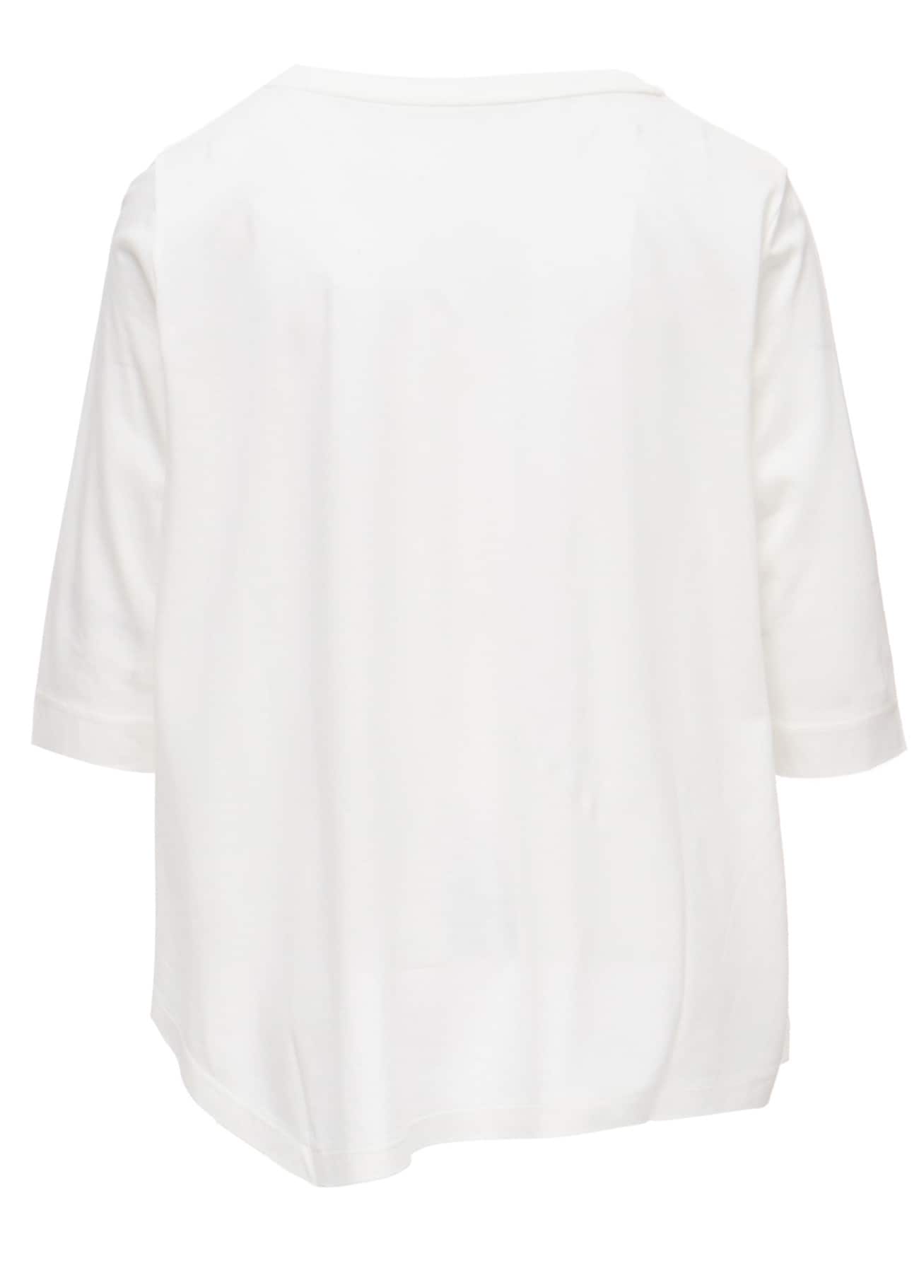 TENCEL COTTON JERSEY ASYMMETRIC HEM SHIRT