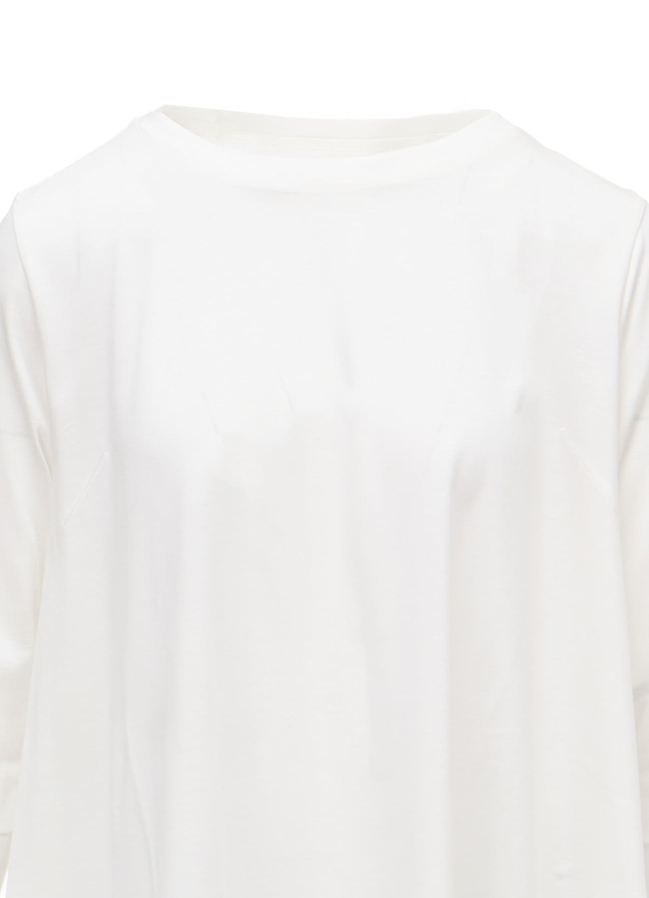 TENCEL COTTON JERSEY ASYMMETRIC HEM SHIRT