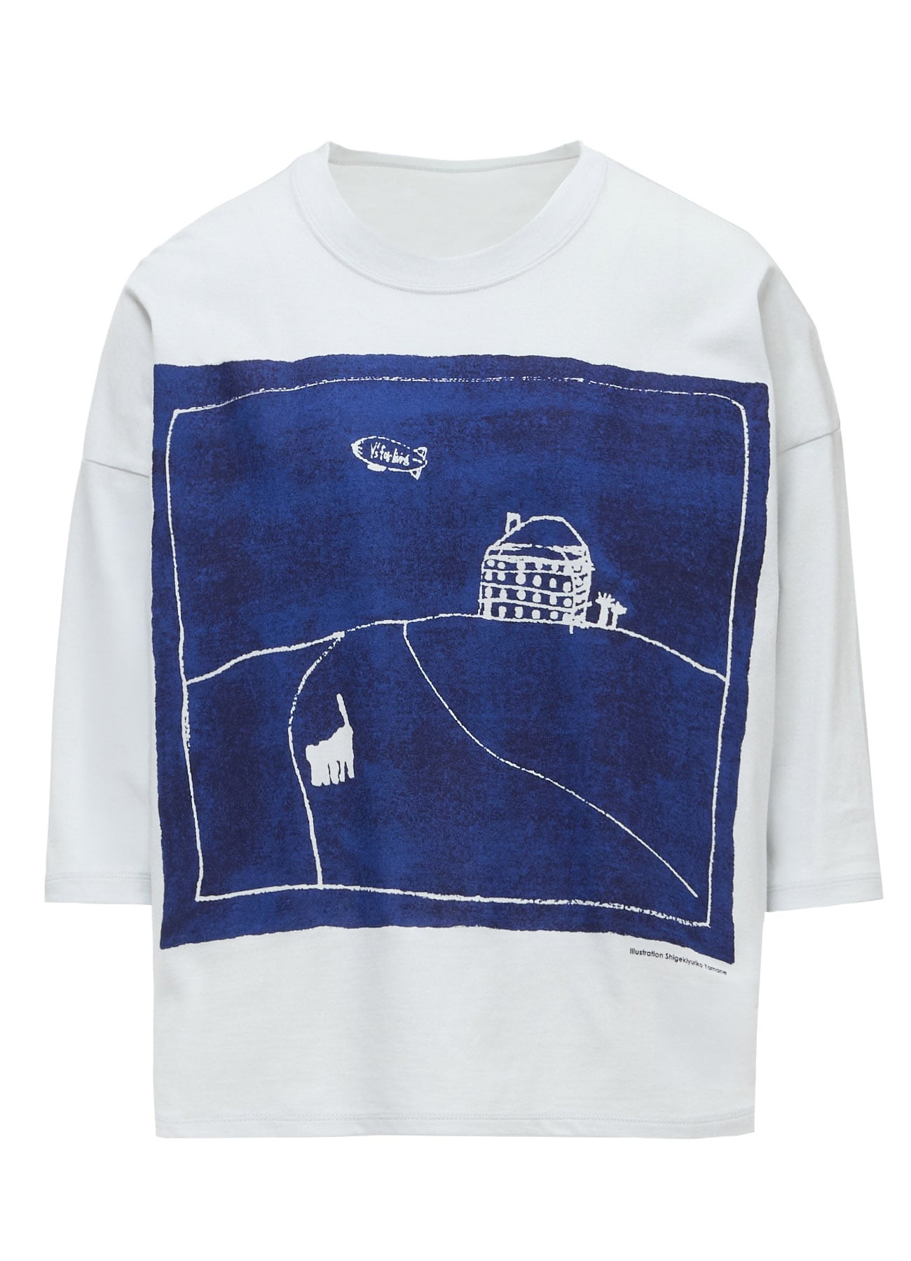 SOFT COTTON JERSEY SHIRT -THE AIRSHIP "Y's for living"-