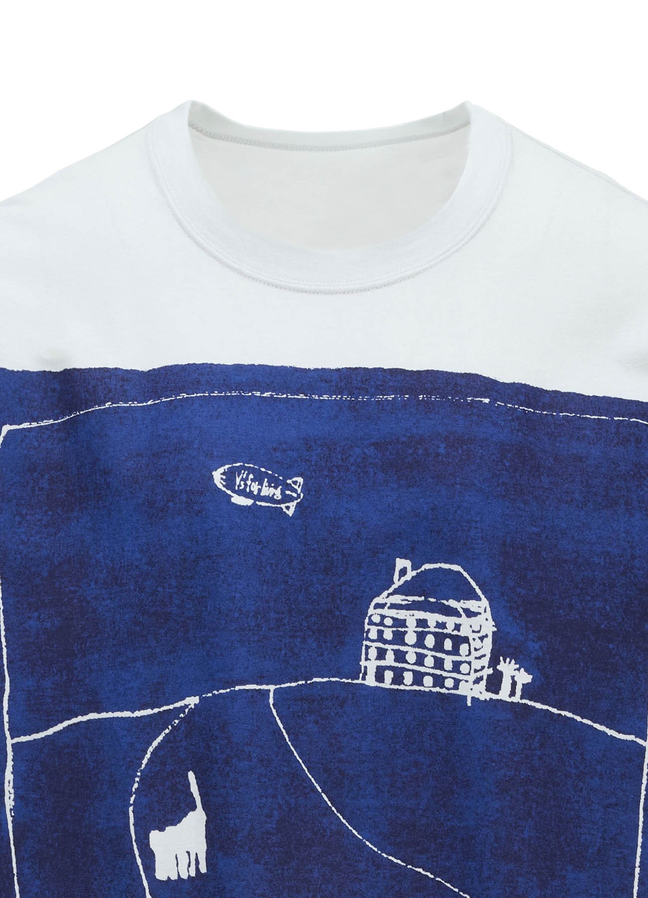 SOFT COTTON JERSEY SHIRT -THE AIRSHIP "Y's for living"-
