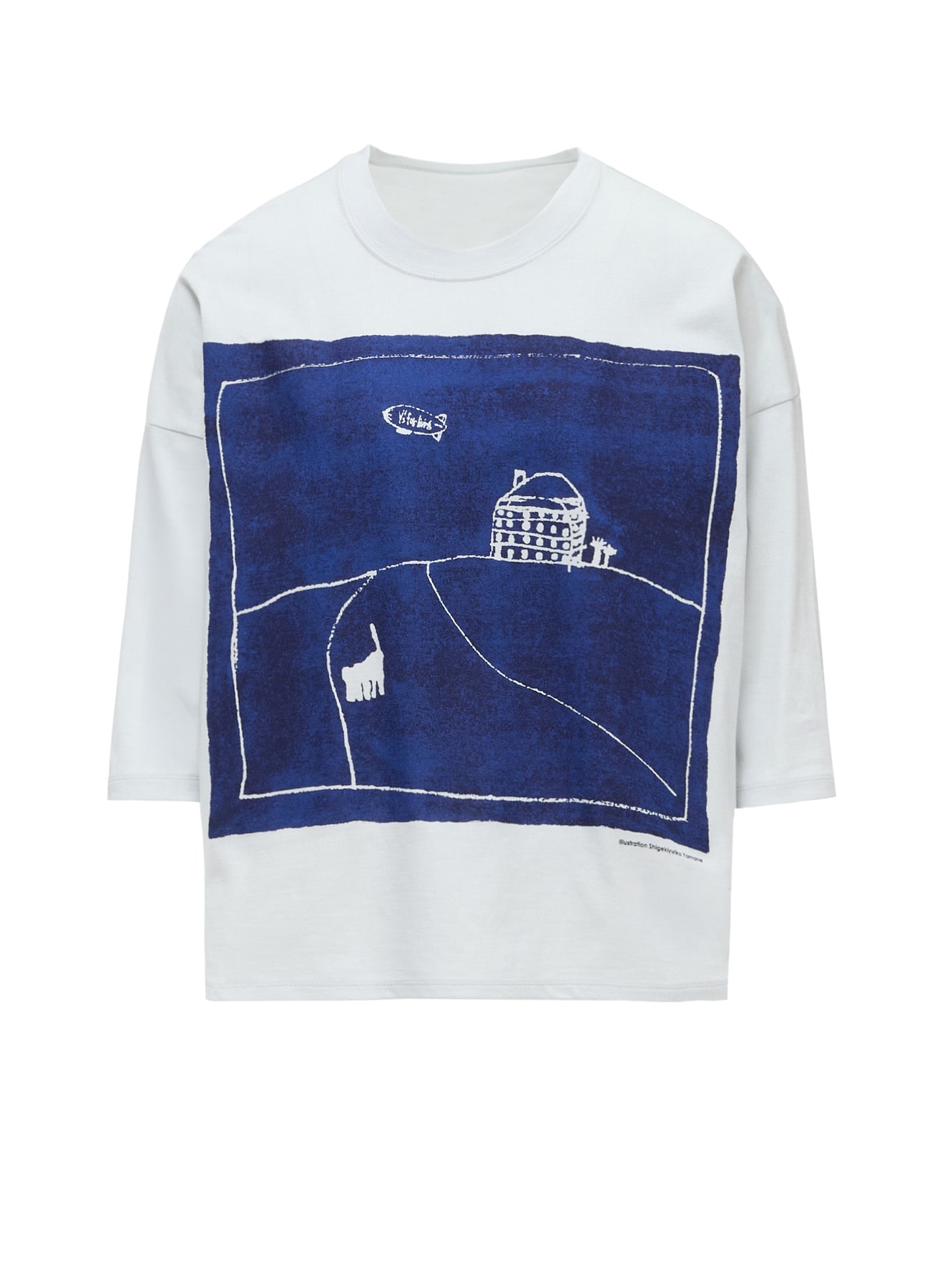SOFT COTTON JERSEY SHIRT -THE AIRSHIP "Y's for living"-