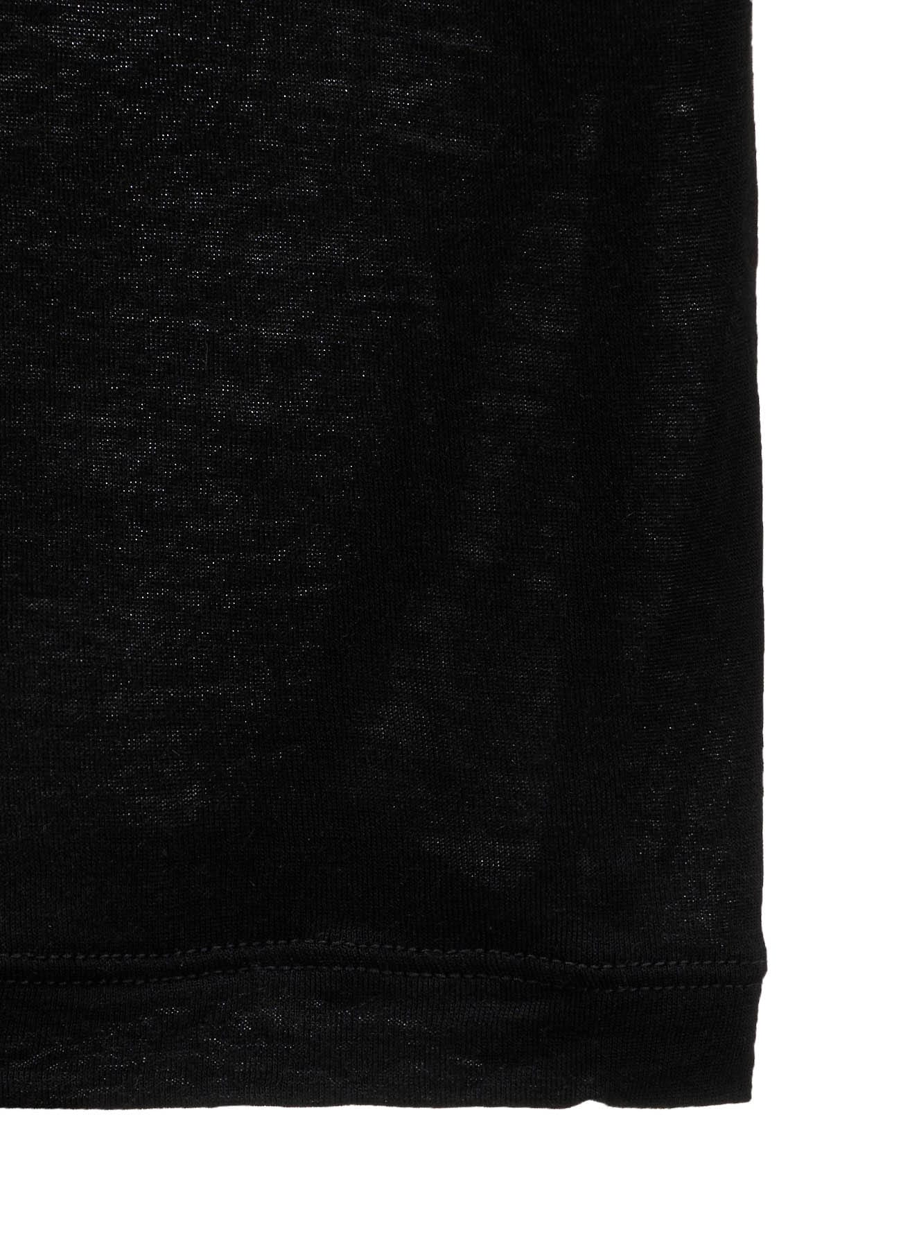 RAYON SILK JERSEY HIGH NECK SHIRT