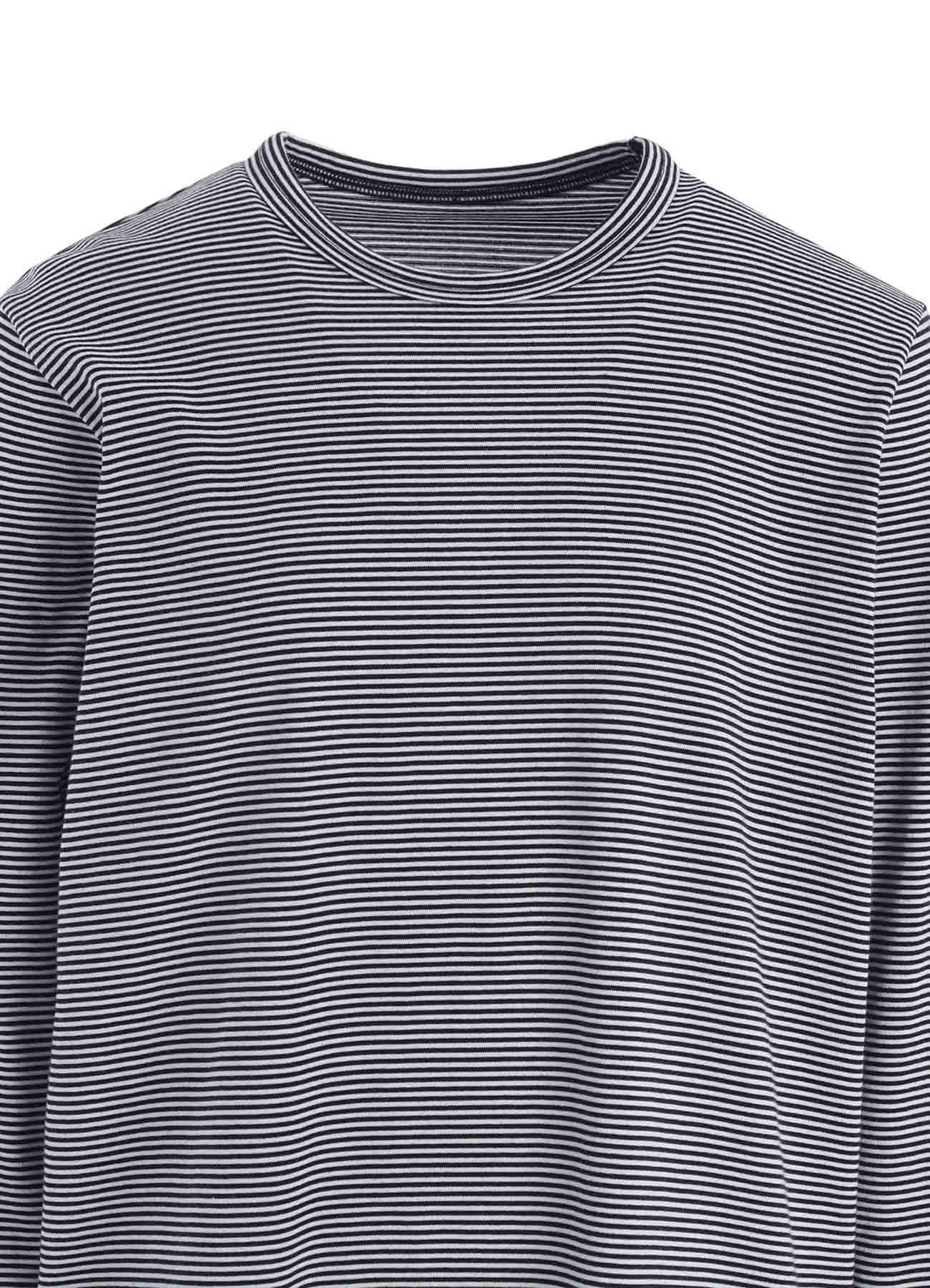 MIDIN BORDER LONG SLEEVE T-SHIRT (M)