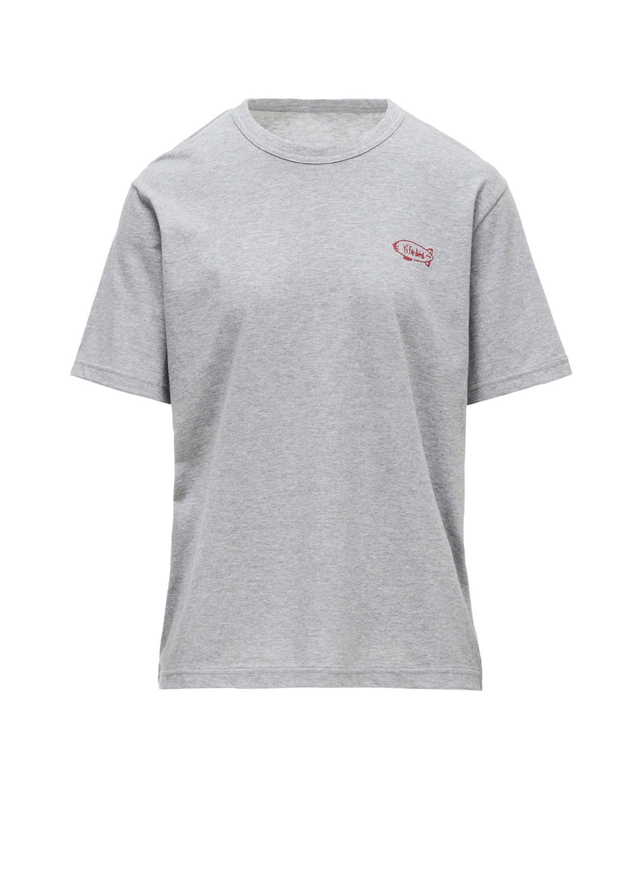 SZ COTTON JERSEY SHORT SLEEVE SHIRT(FREE SIZE Top Gray): Y's for