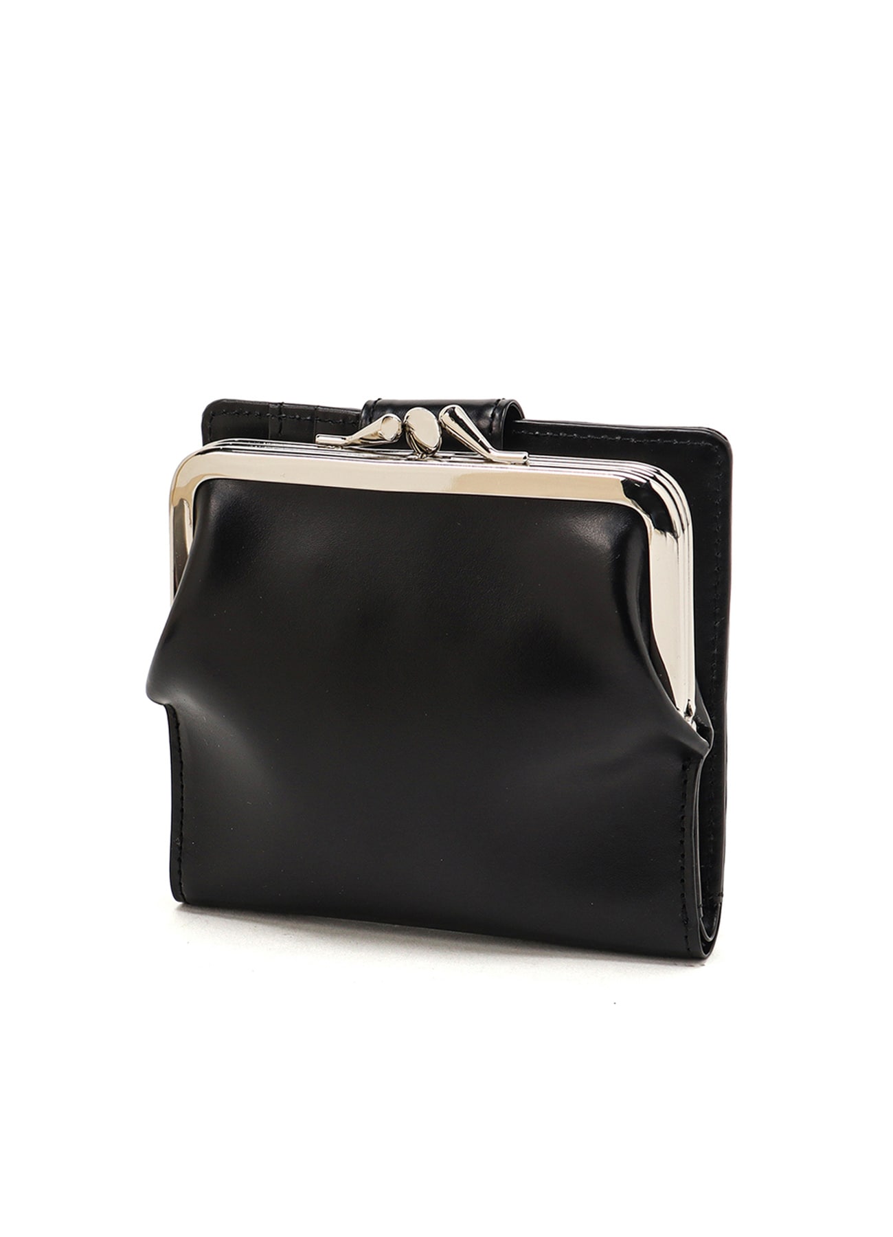 GLOSSY SMOOTH LEATHER SMALL WALLET