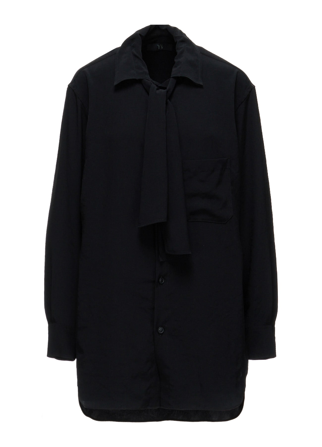 Y's OCCASION - TA/PE CREPE DE CHINE BOW-TIE BLOUSE
