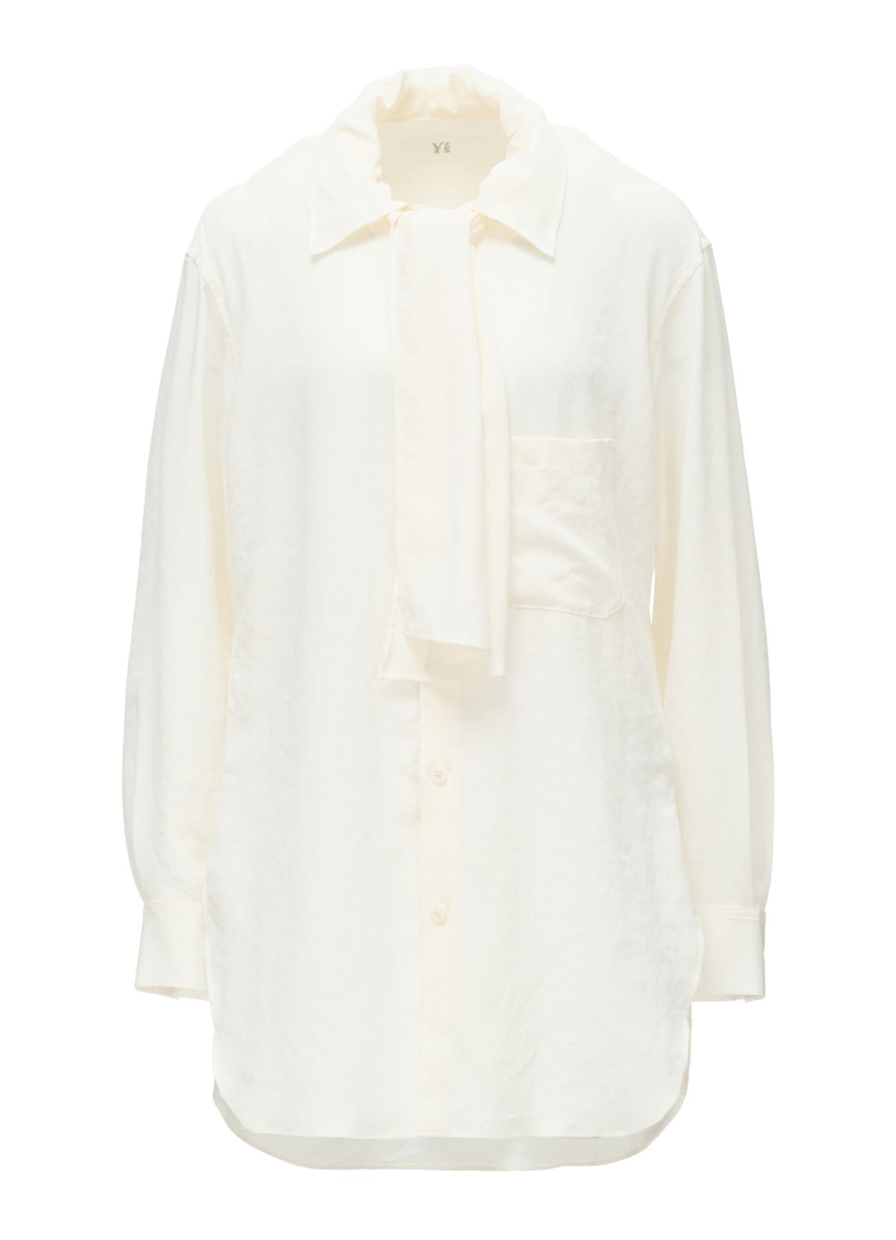 Y's FORM - TA/PE CREPE DE CHINE BOW-TIE BLOUSE